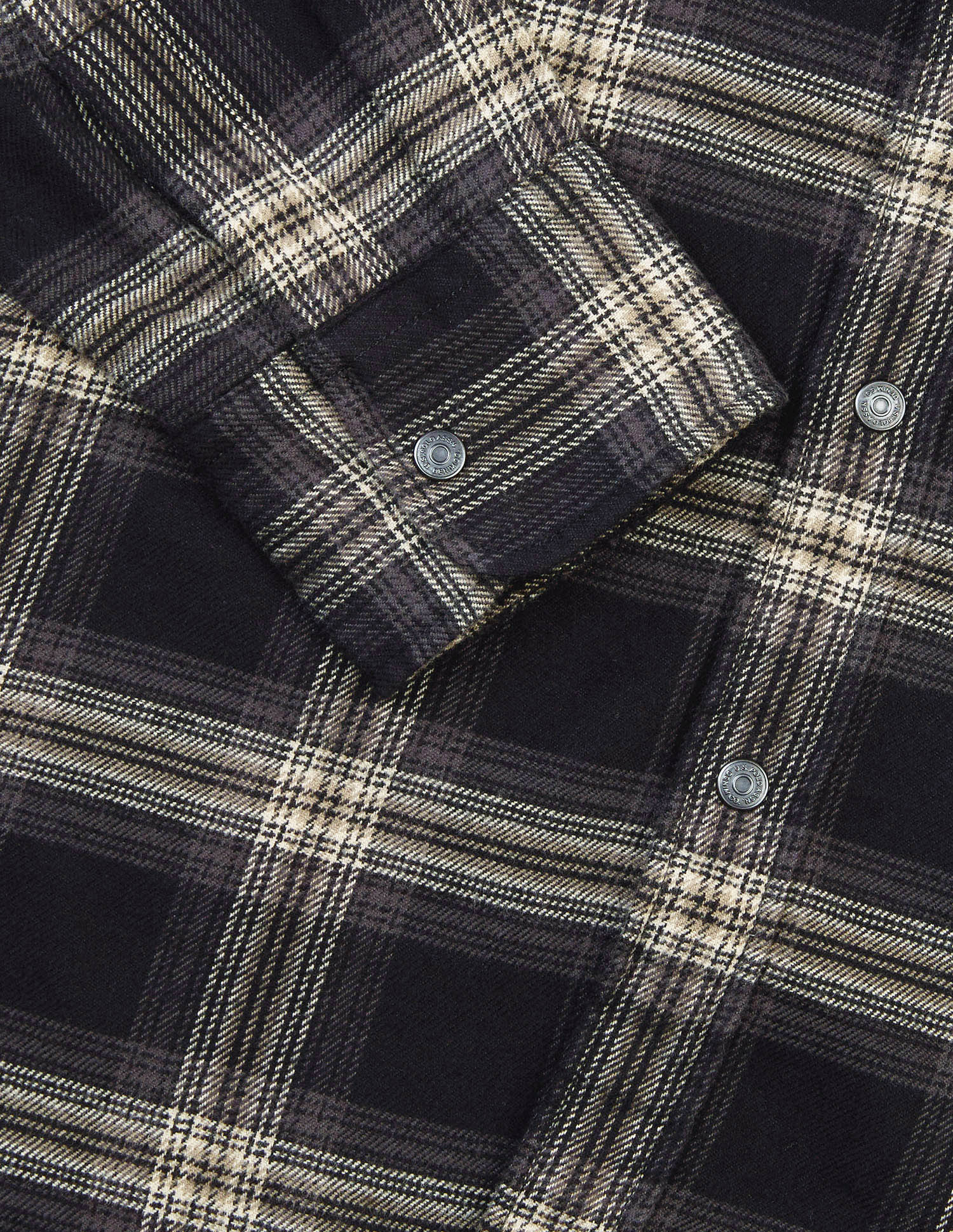 Plaid Checked Twill Shirt Black - U.S. Polo Assn. India | Large