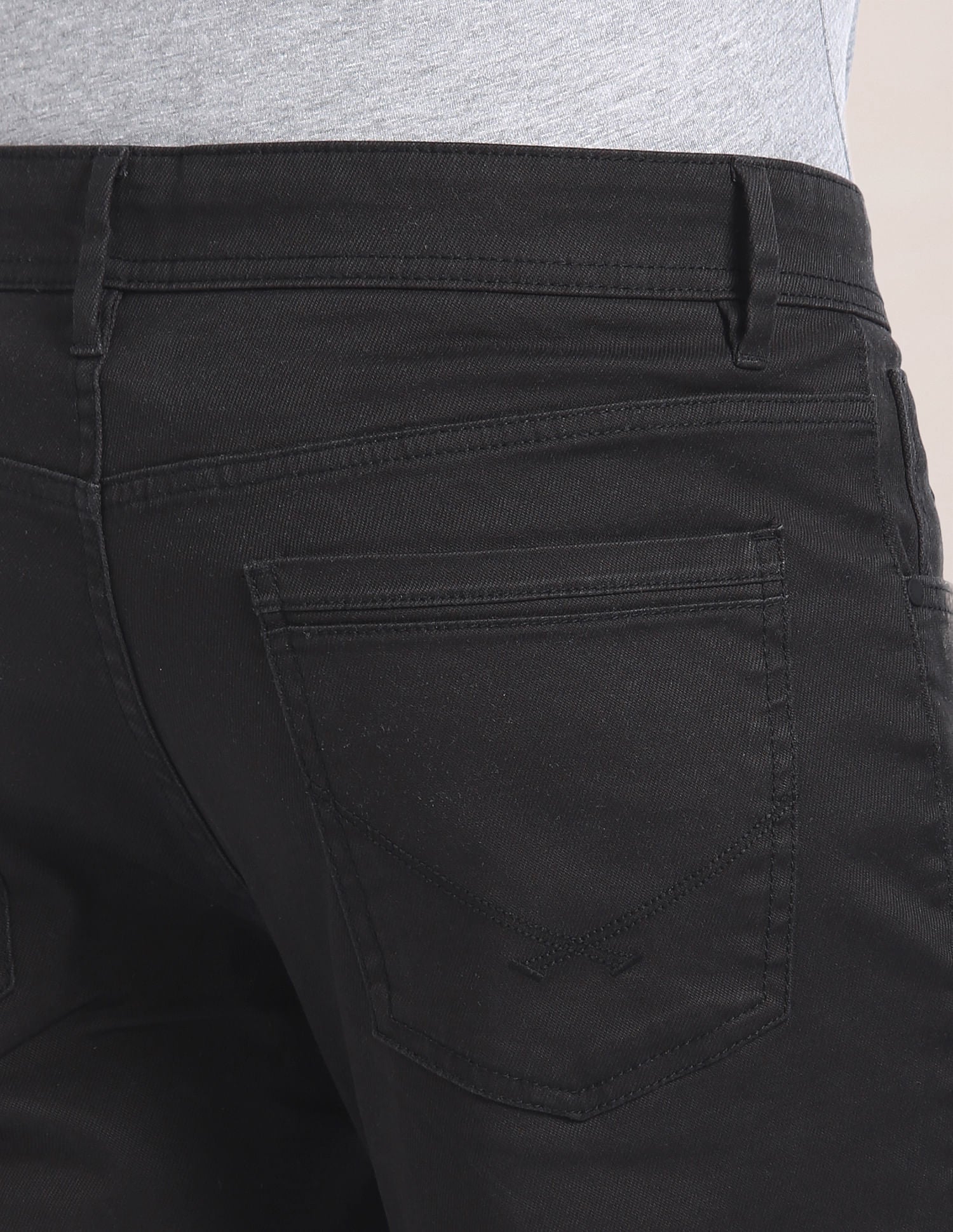 Brandon Slim Tapered Fit Twill Chinos Black - U.S. Polo Assn. India | Large