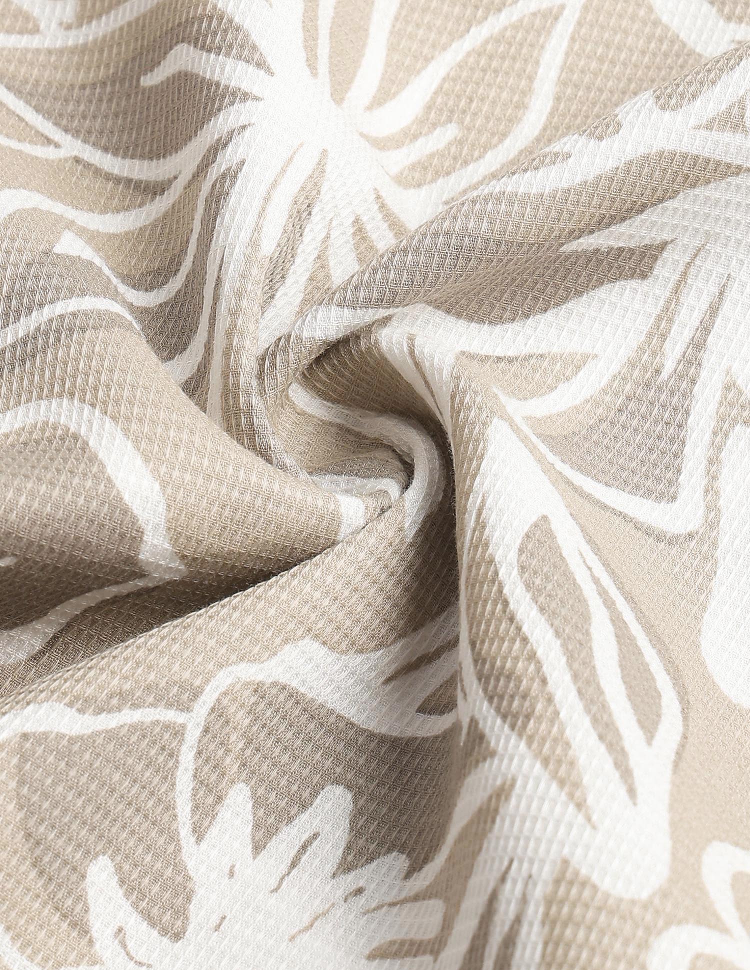 Floral Printed Summer House Shirt Khaki - U.S. Polo Assn. India | Large