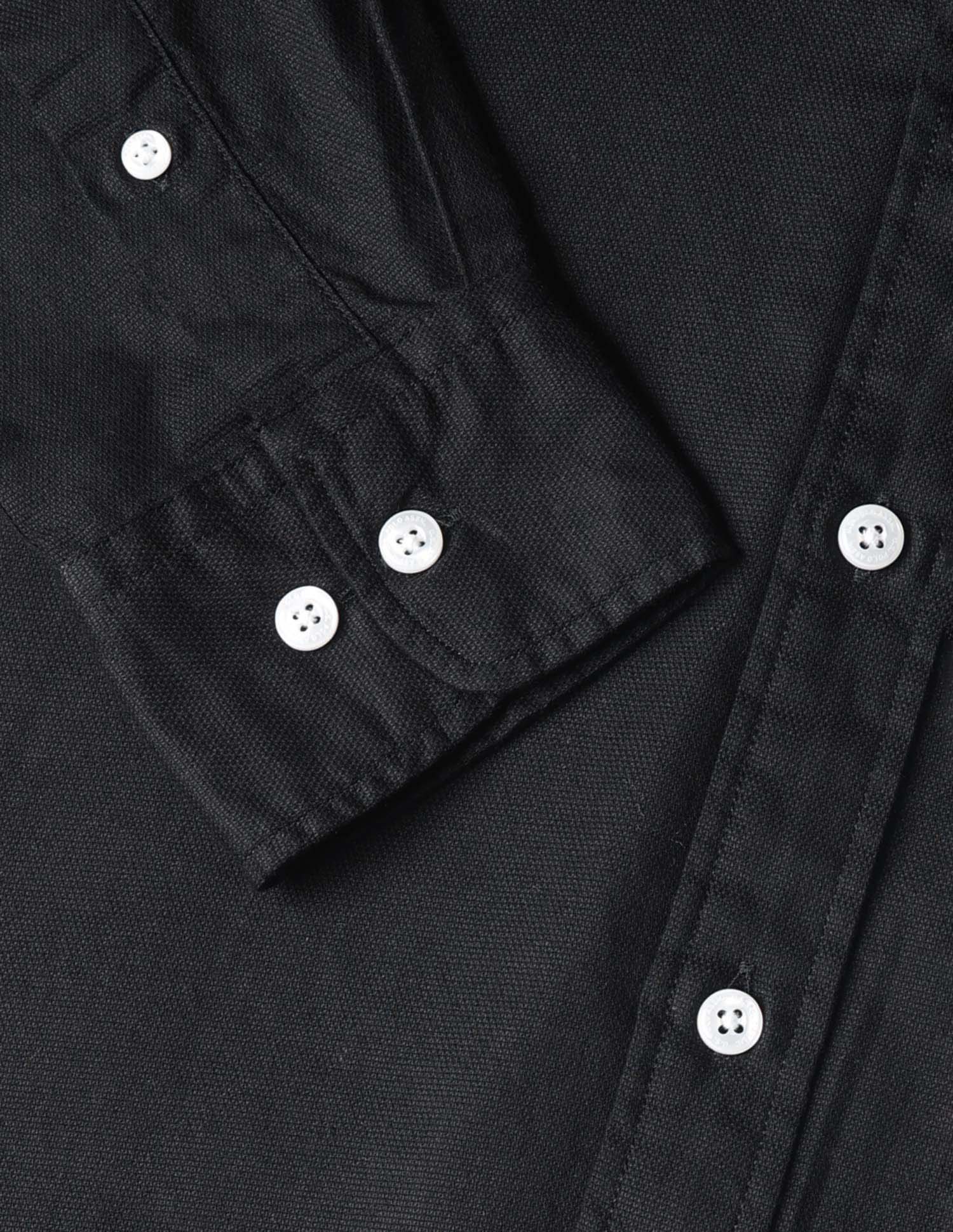 Dobby Tailored Fit Shirt Black - U.S. POLO ASSN. | Large