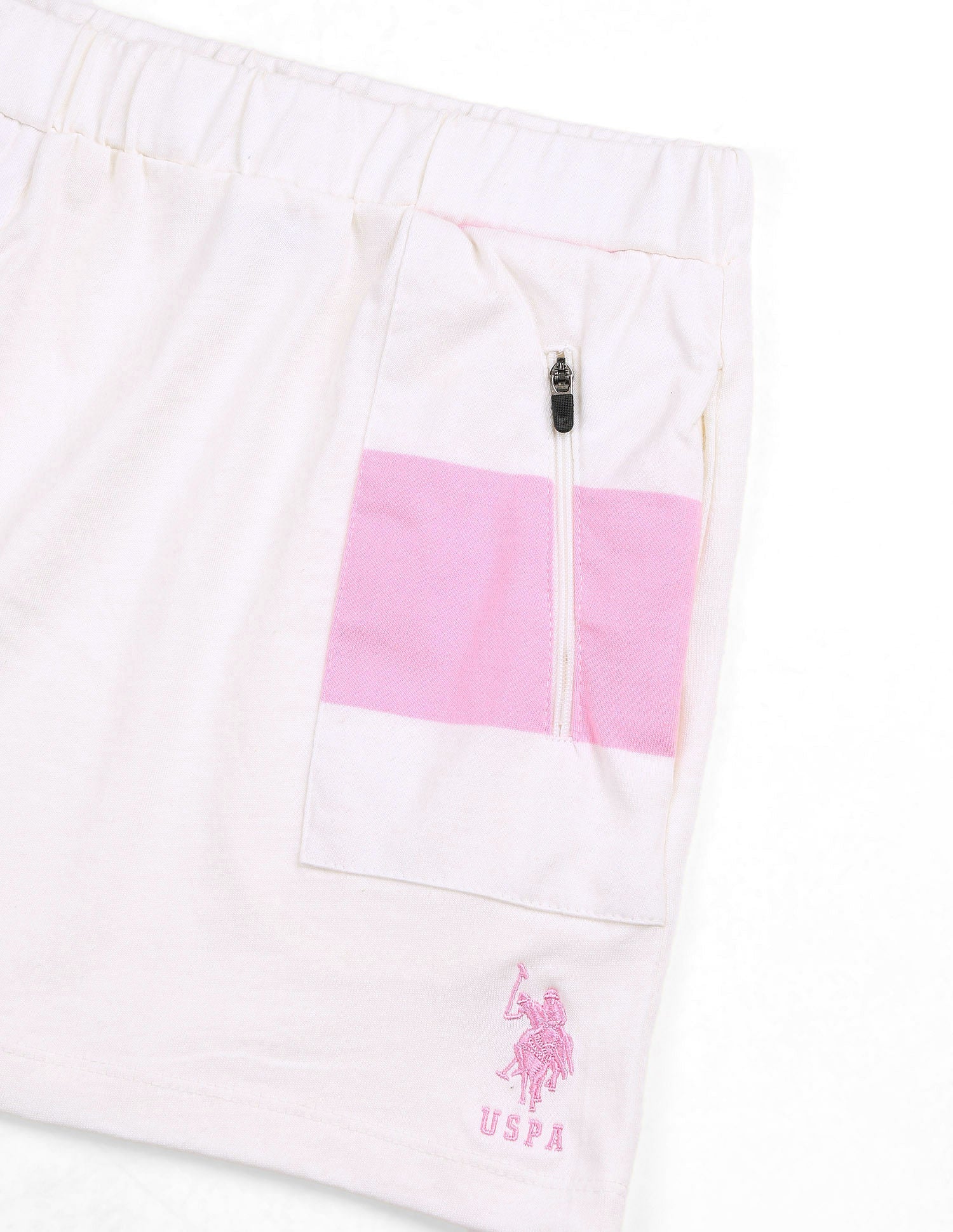 Girls Solid Mini Pencil Skirt Light Pink - U.S. POLO ASSN. | Large