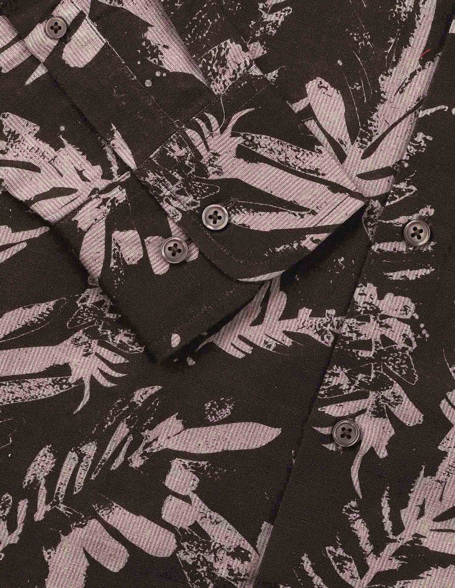 Tropical Printed Tailored Fit Shirt Choco - U.S. Polo Assn. India | Large