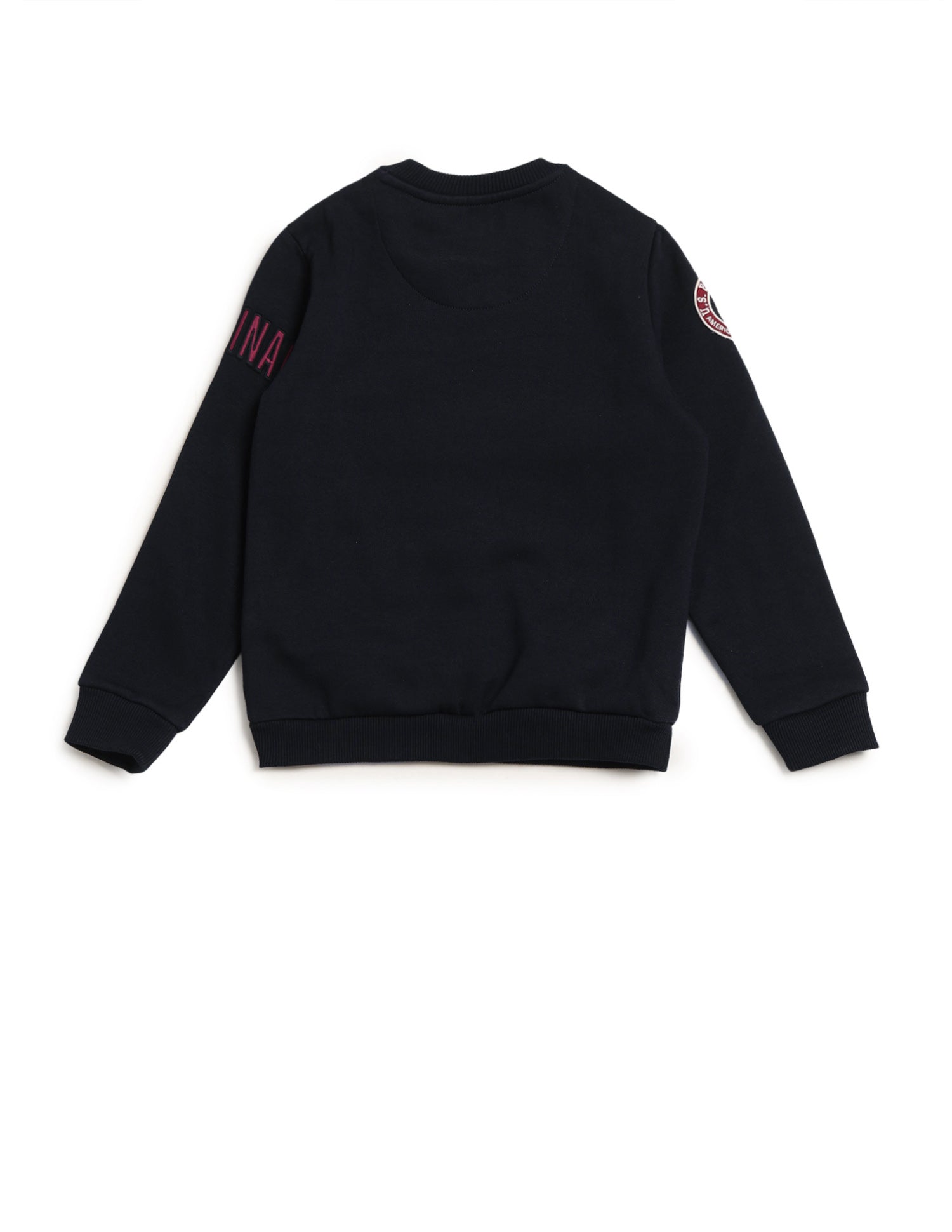 Boys Appliqued Regular Fit Sweatshirt Navy - U.S. POLO ASSN. | Large