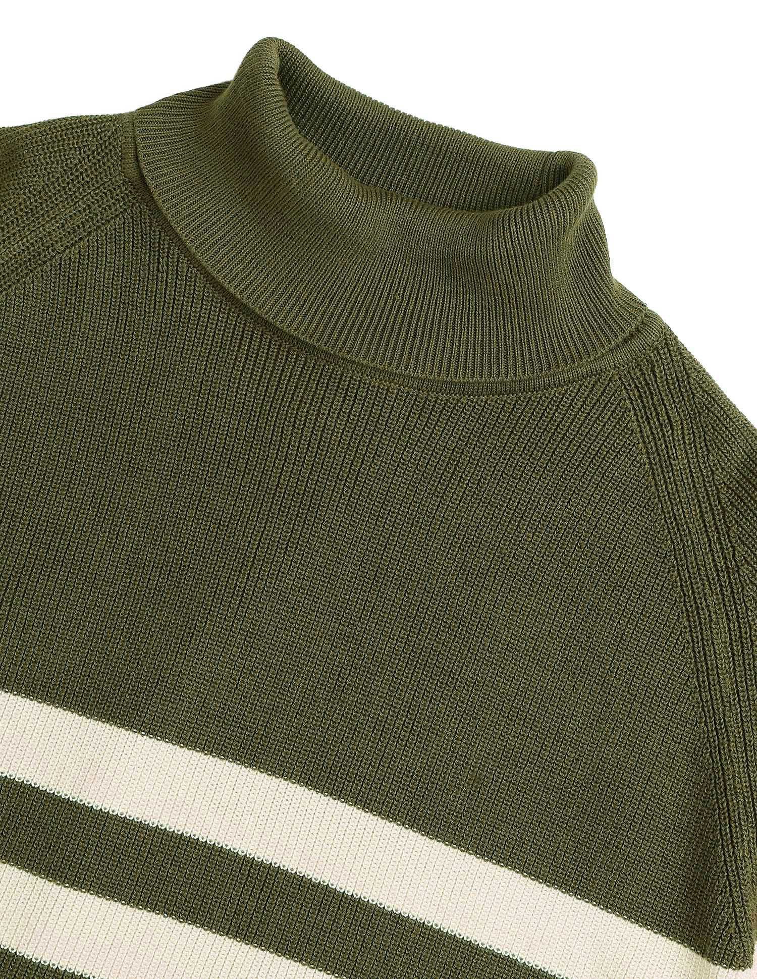 Striped Relaxed Fit Sweater Green - U.S. POLO ASSN. | Large