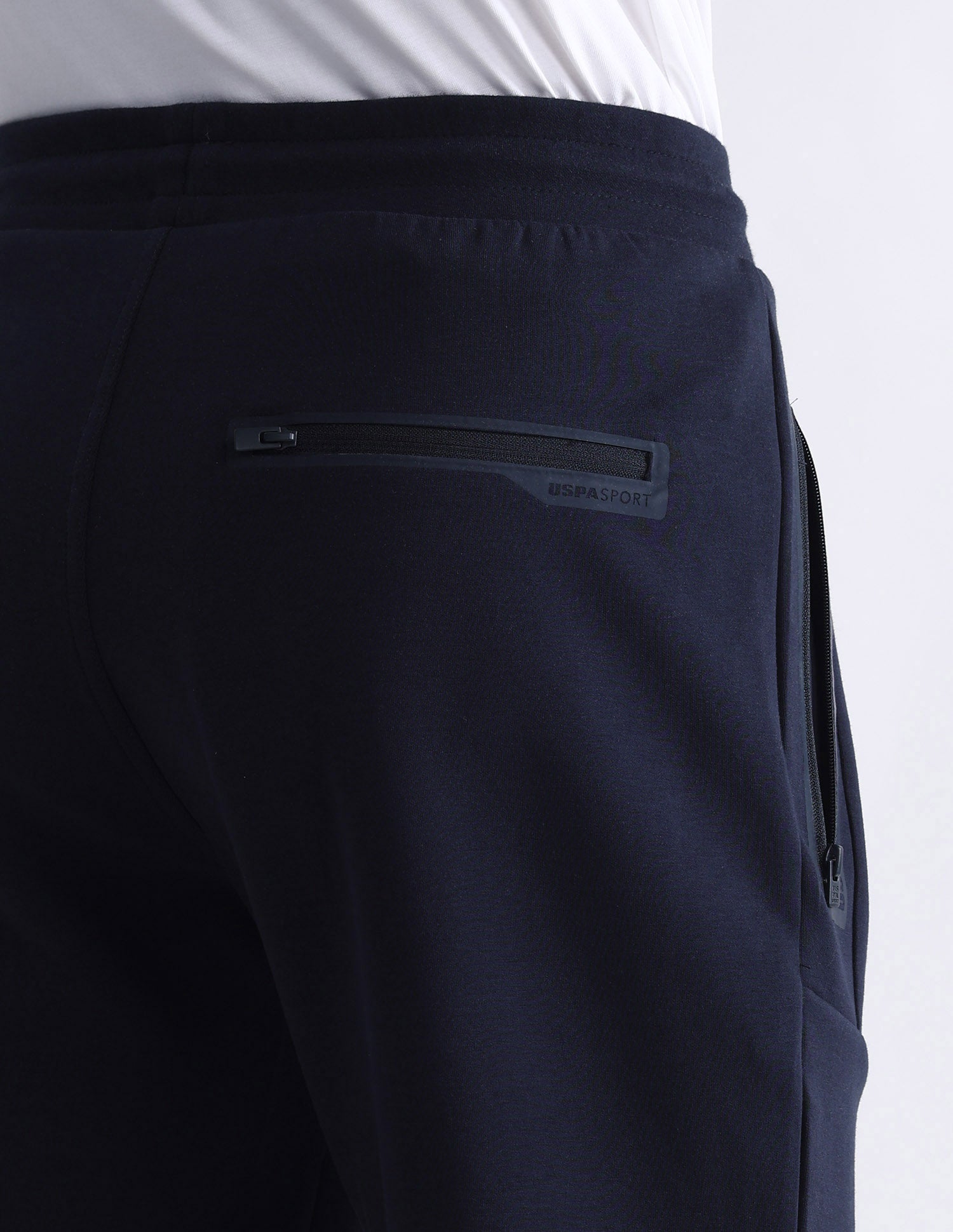 Solid Slim Fit Active Shorts Navy - U.S. Polo Assn. India | Large