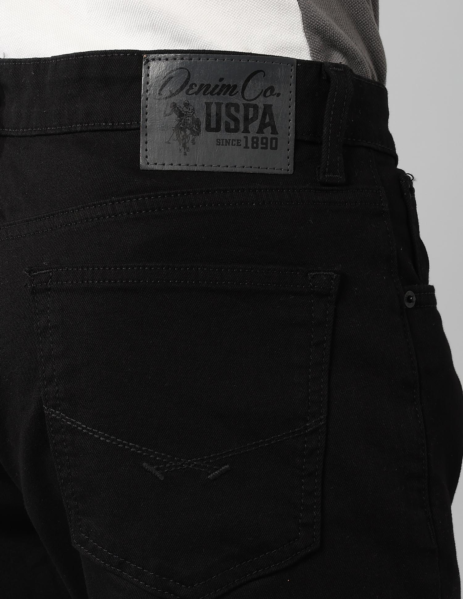 Connor Bootcut Fit Black Jeans Black - U.S. Polo Assn. India | Large