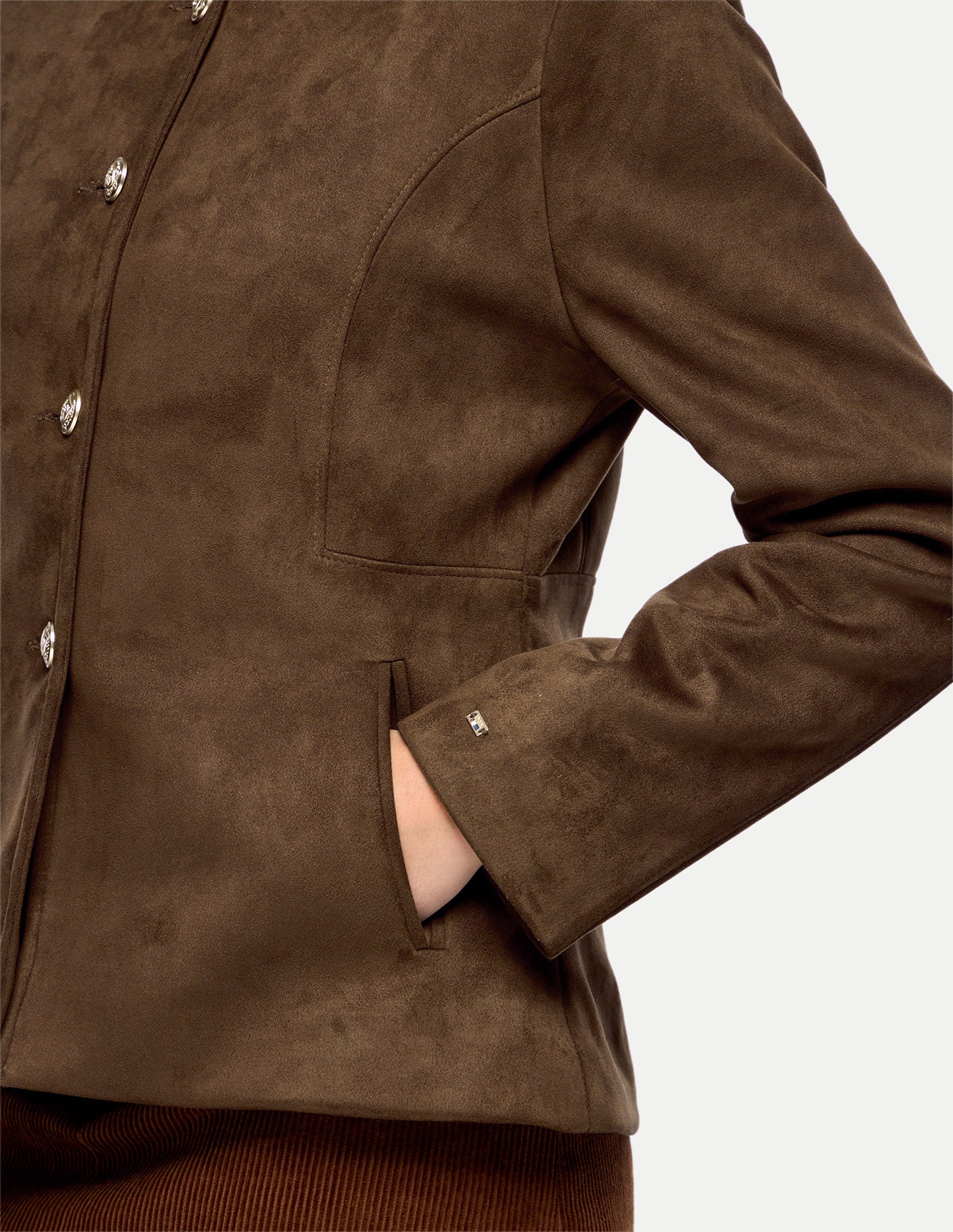 Solid Princess Detail Jacket Brown - U.S. Polo Assn. India | Large