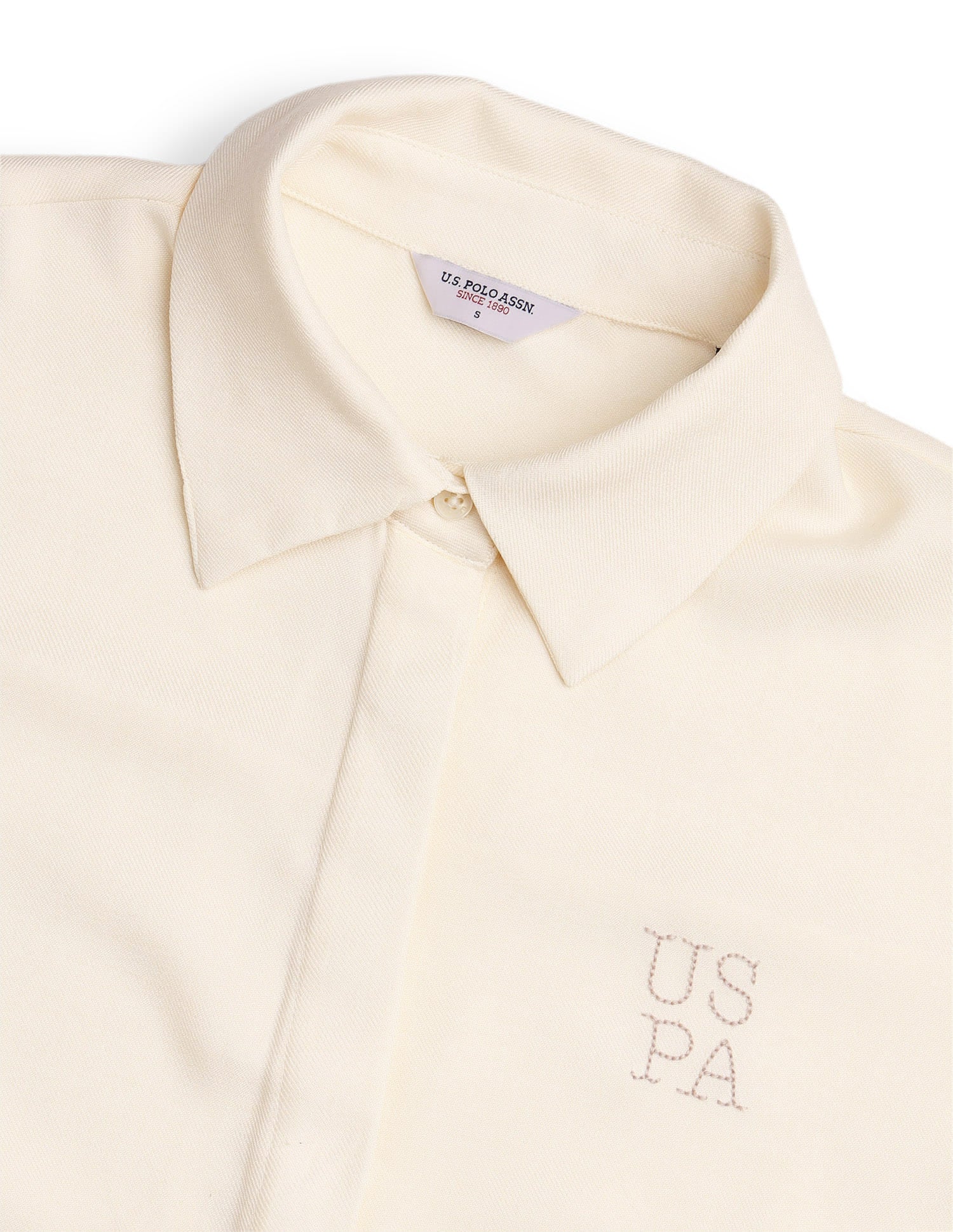 Solid Regular Fit Shirt White - U.S. Polo Assn. India | Large