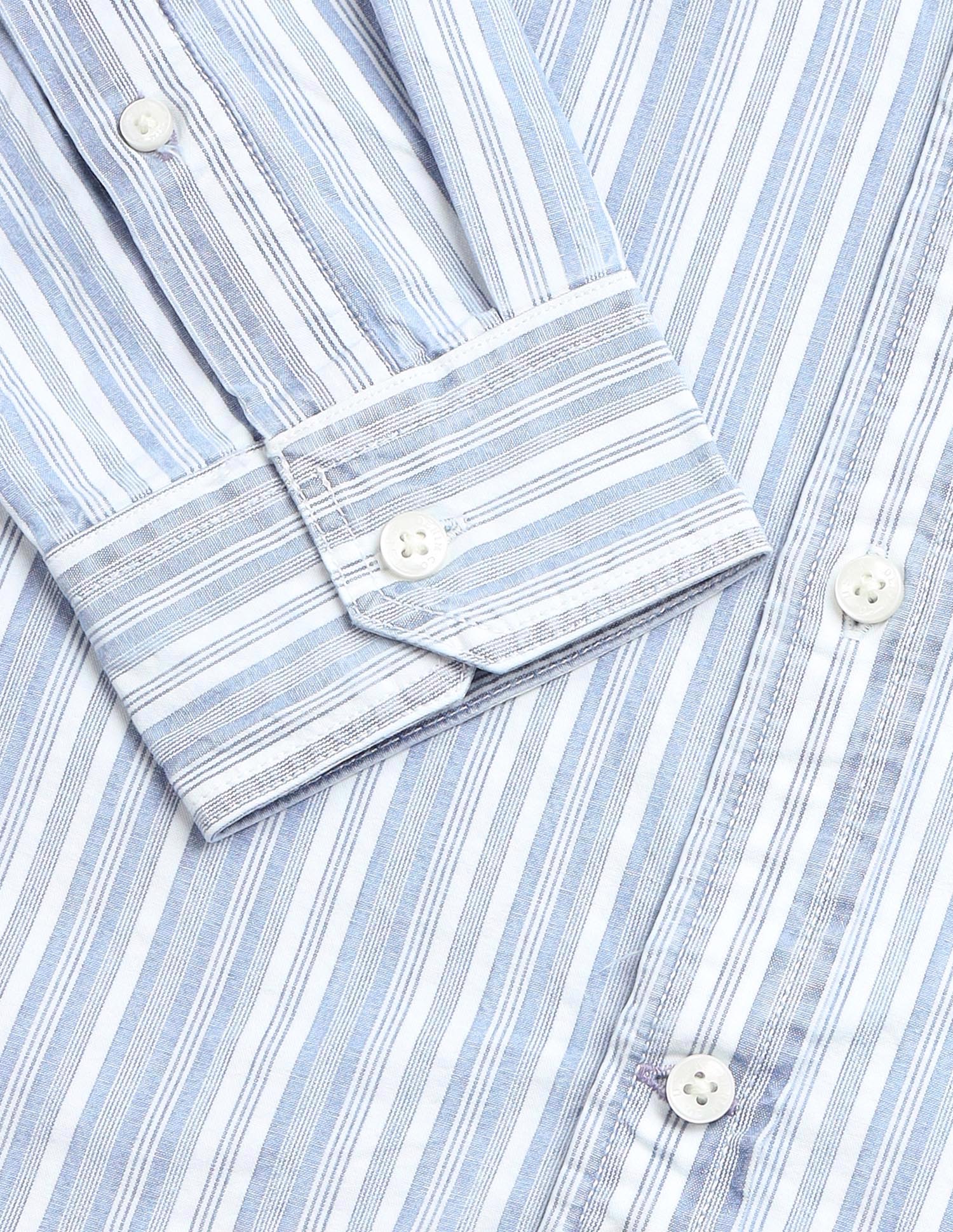 Vertical Striped Regular Fit Shirt Indigo - U.S. Polo Assn. India | Large