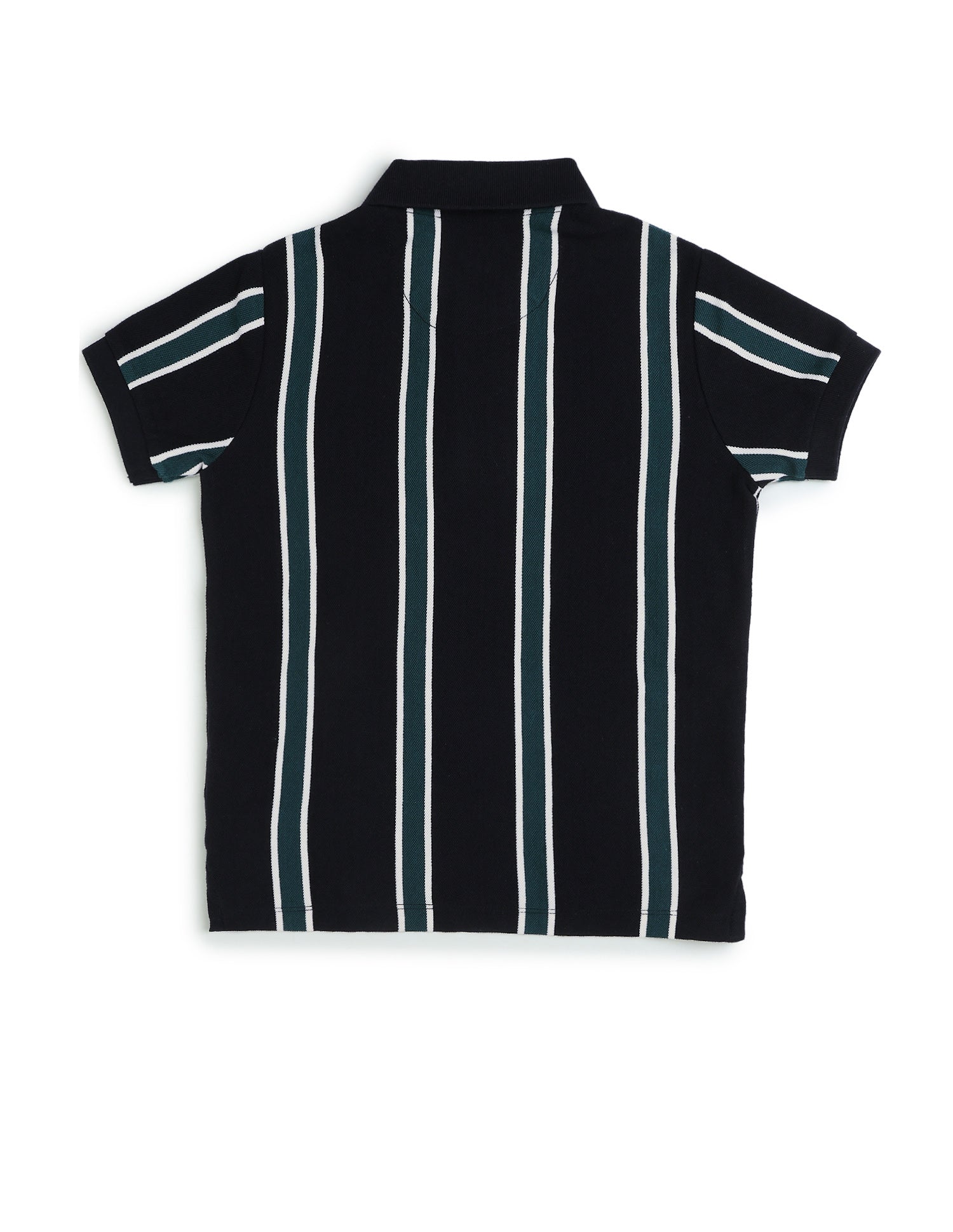 Boys Vertical Striped Regular Fit Polo Shirt Navy - U.S. POLO ASSN. | Large