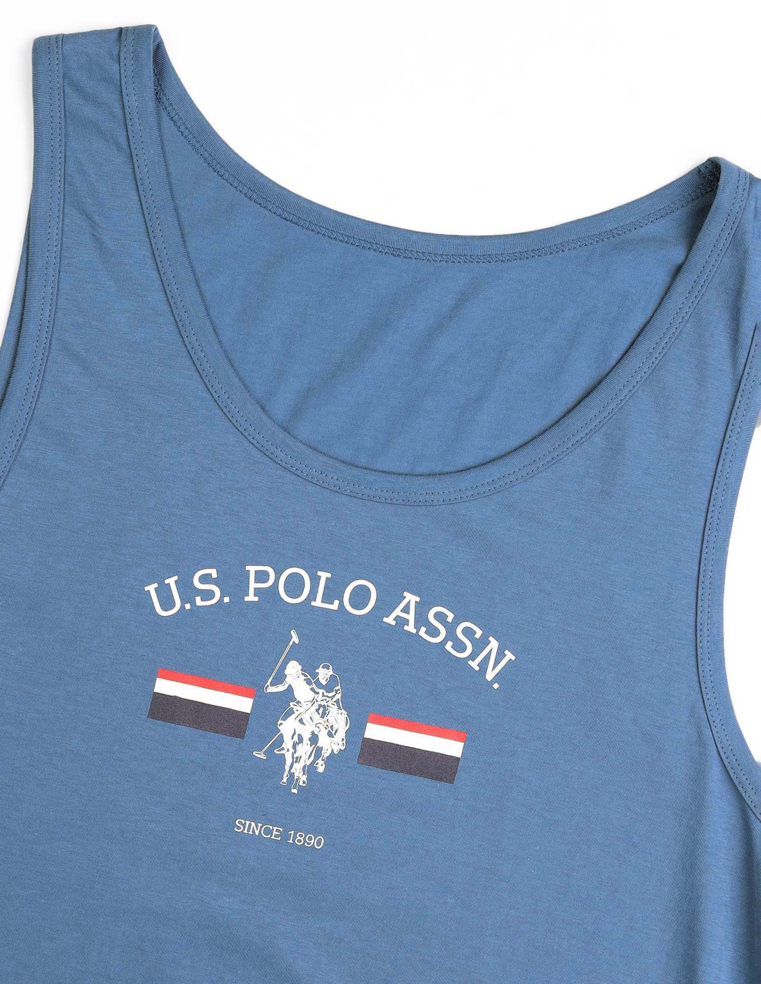 Brand Print Comfort Fit OEV02 Vest - Pack Of 1 Deep Lead - U.S. POLO ASSN. | Large