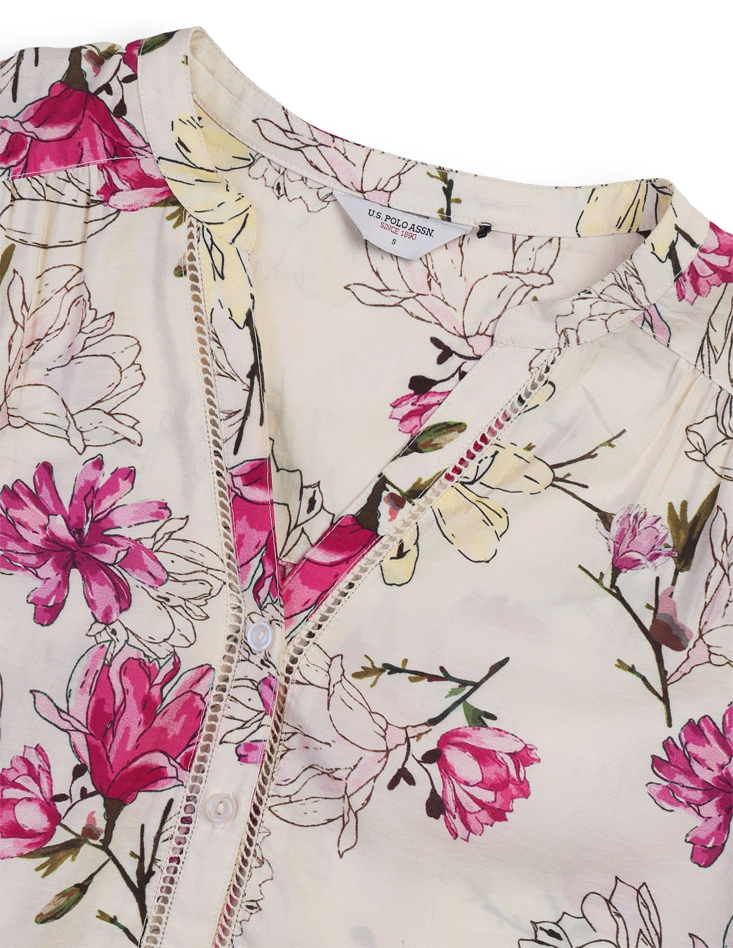 Relaxed Fit Floral Printed Top Multi-colour - U.S. Polo Assn. India | Large