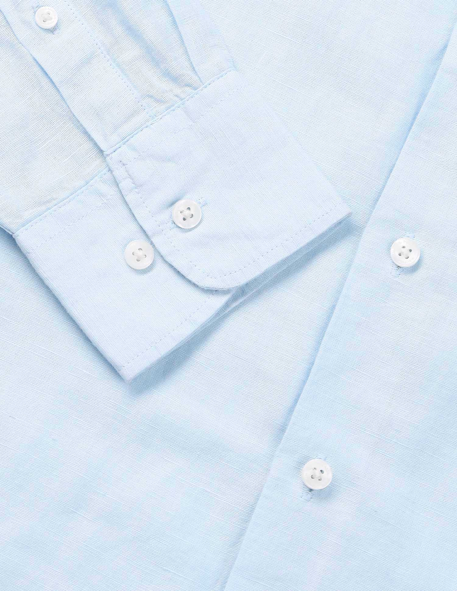 Tailored Fit Solid Shirt Light Blue - U.S. Polo Assn. India | Large