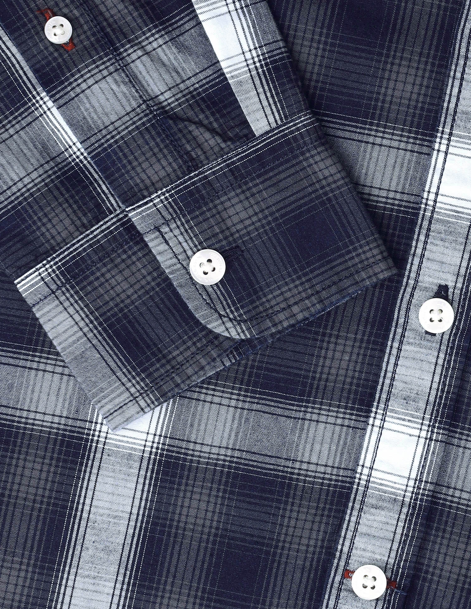 Plaid Checked Twill Shirt Navy - U.S. Polo Assn. India | Large