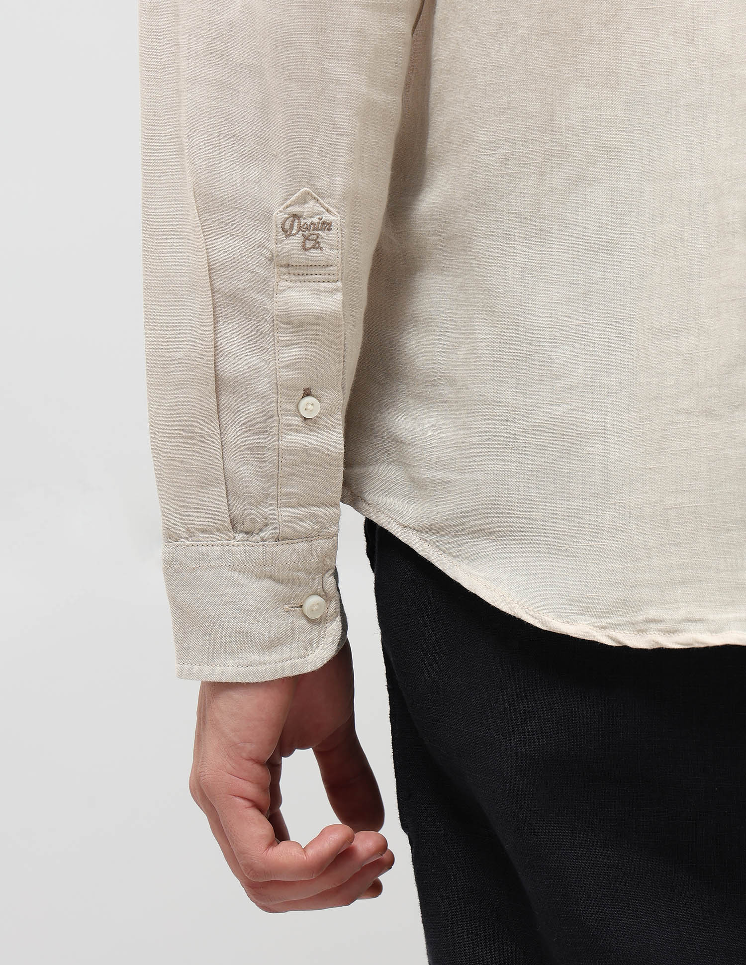 Solid Regular Fit Shirt Beige - U.S. POLO ASSN. | Large