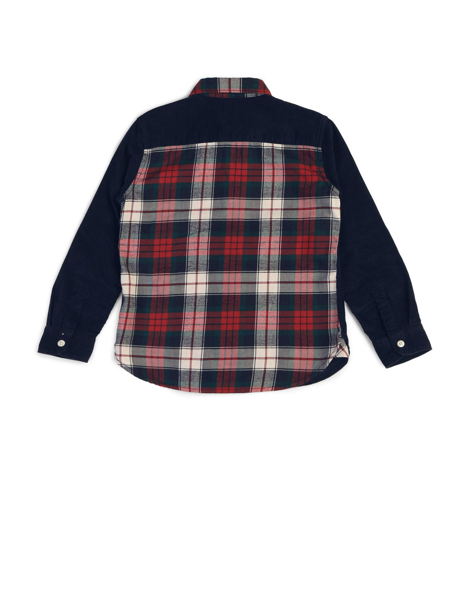 Boys Tartan Checked Twill Shirt Navy - U.S. POLO ASSN. | Large