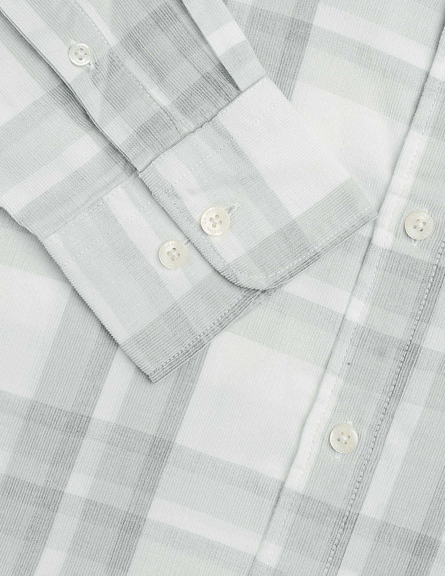 Corduroy Tailored Fit Shirt Grey - U.S. POLO ASSN. | Large