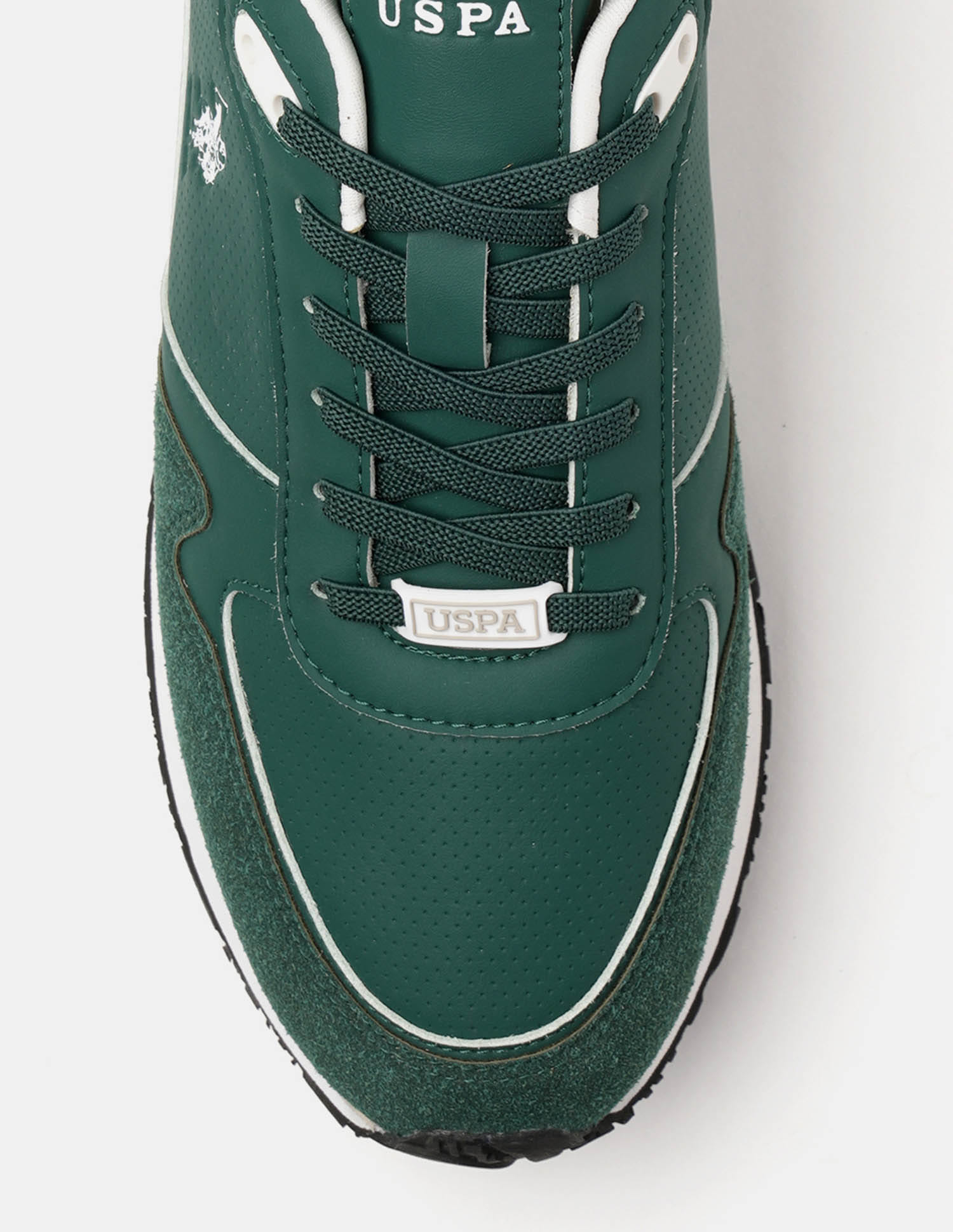 Men Lowen 2.0 Colour Blocked Sneakers Green - U.S. Polo Assn. India | Large