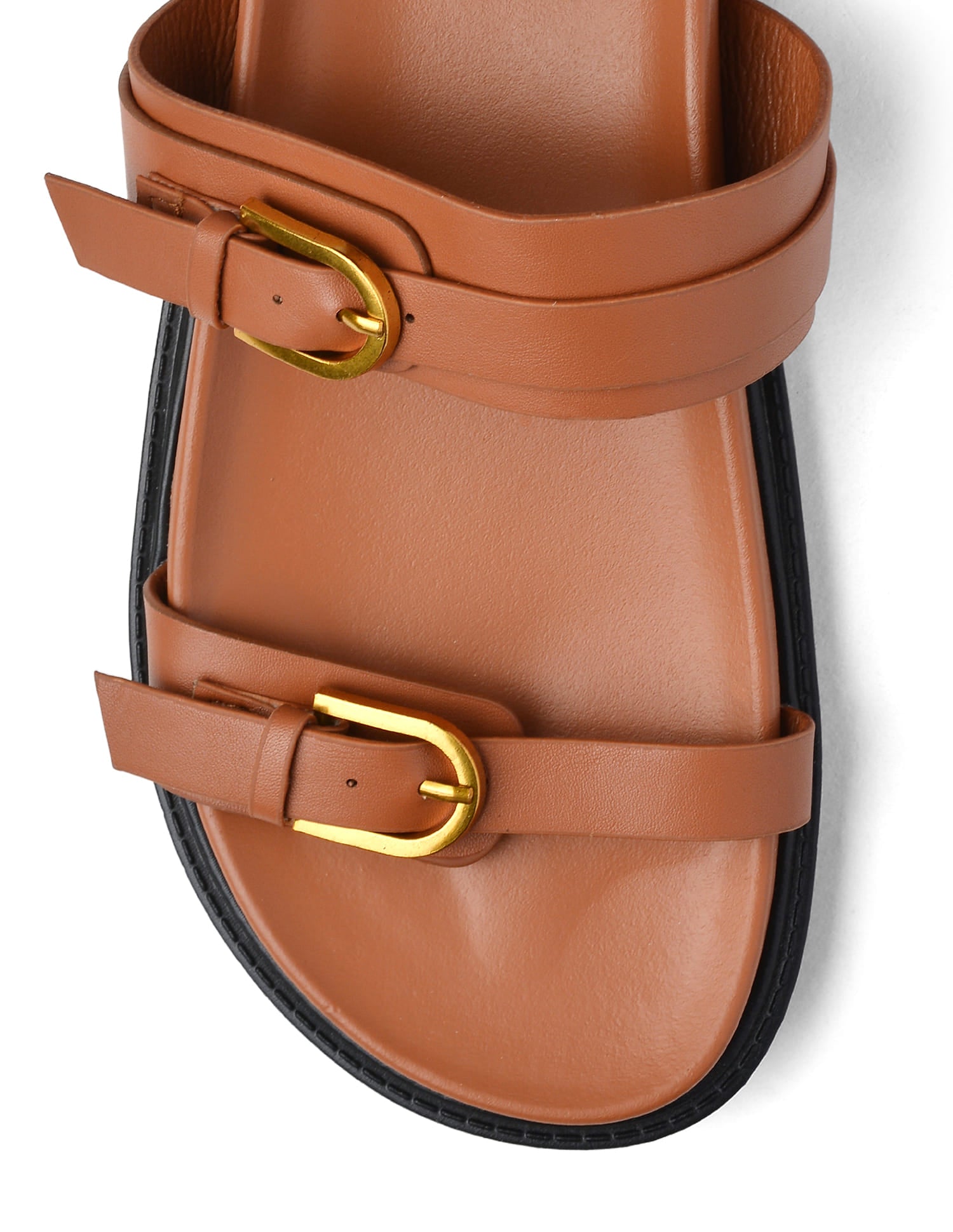 Textured Vincenza Slippers Tan - U.S. Polo Assn. India | Large