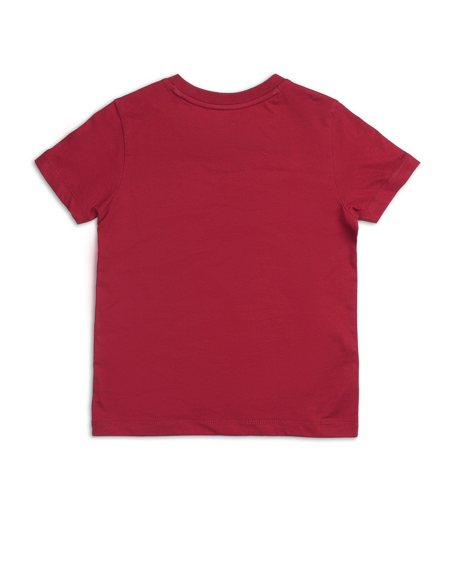 Boys Brand Embossed Pure Cotton T Shirt Dark Red - U.S. POLO ASSN. | Large