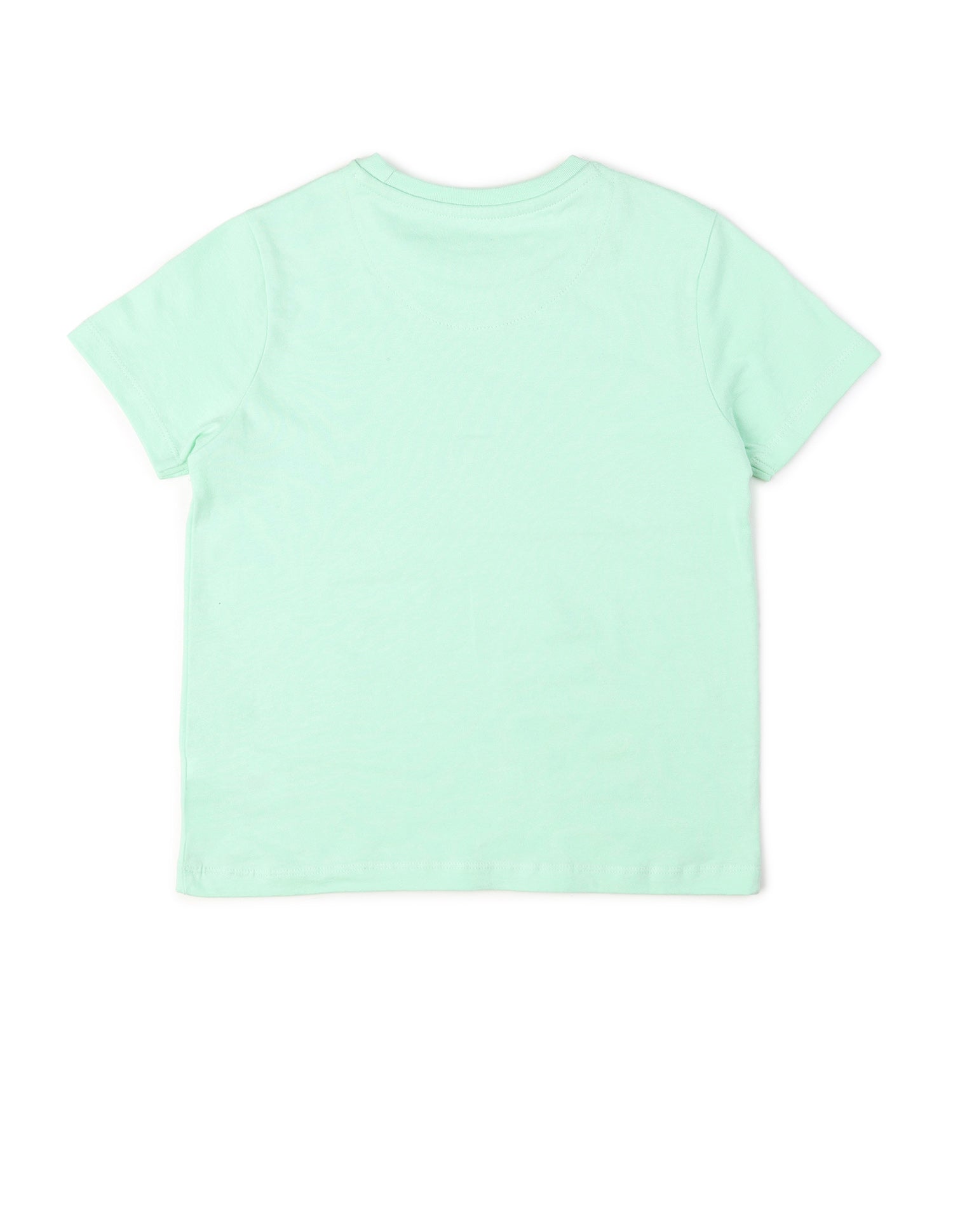 Boys Pure Cotton Brand Printed T Shirt Light Green - U.S. POLO ASSN. | Large