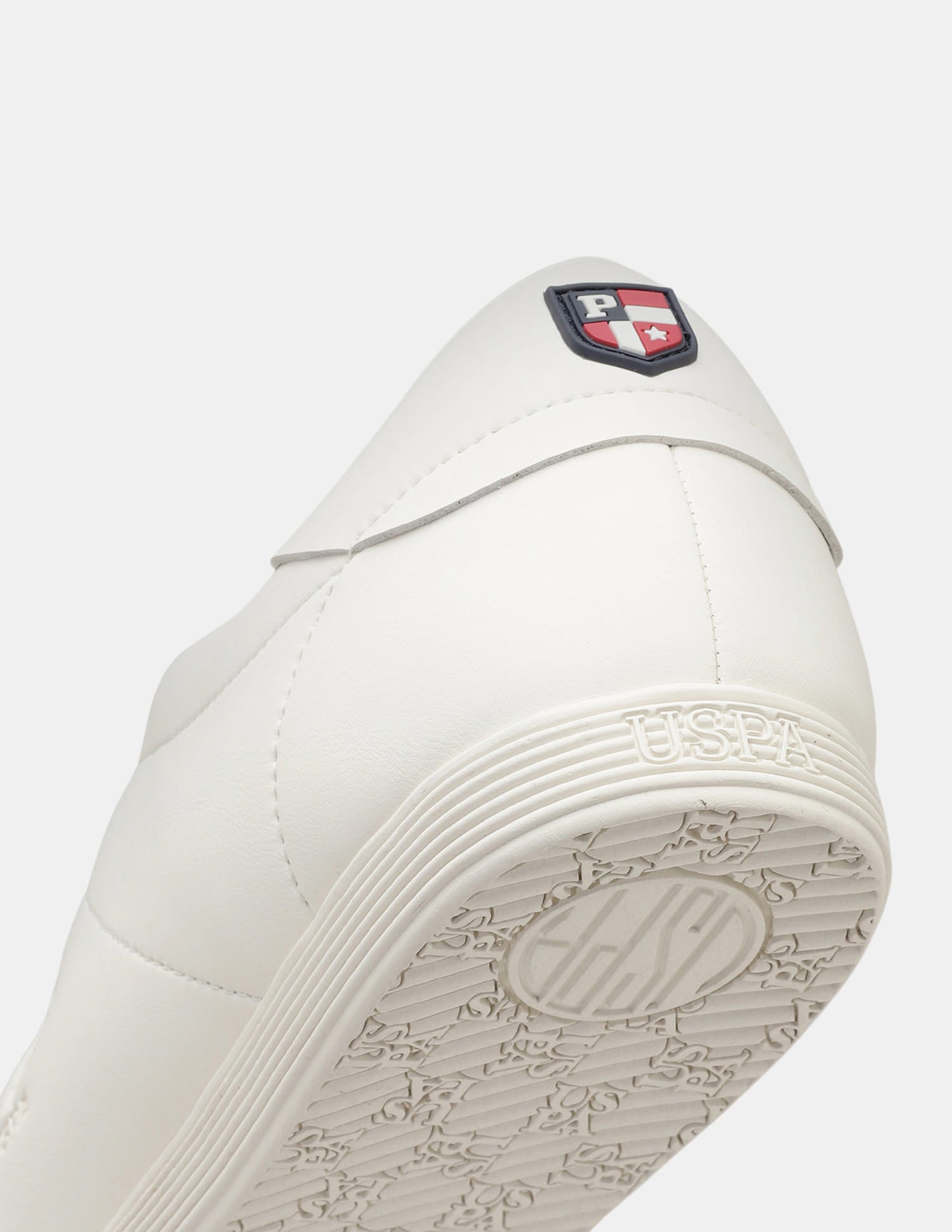 Round Toe Lace Ups Sheild 1890 Sneakers White - U.S. Polo Assn. India | Large