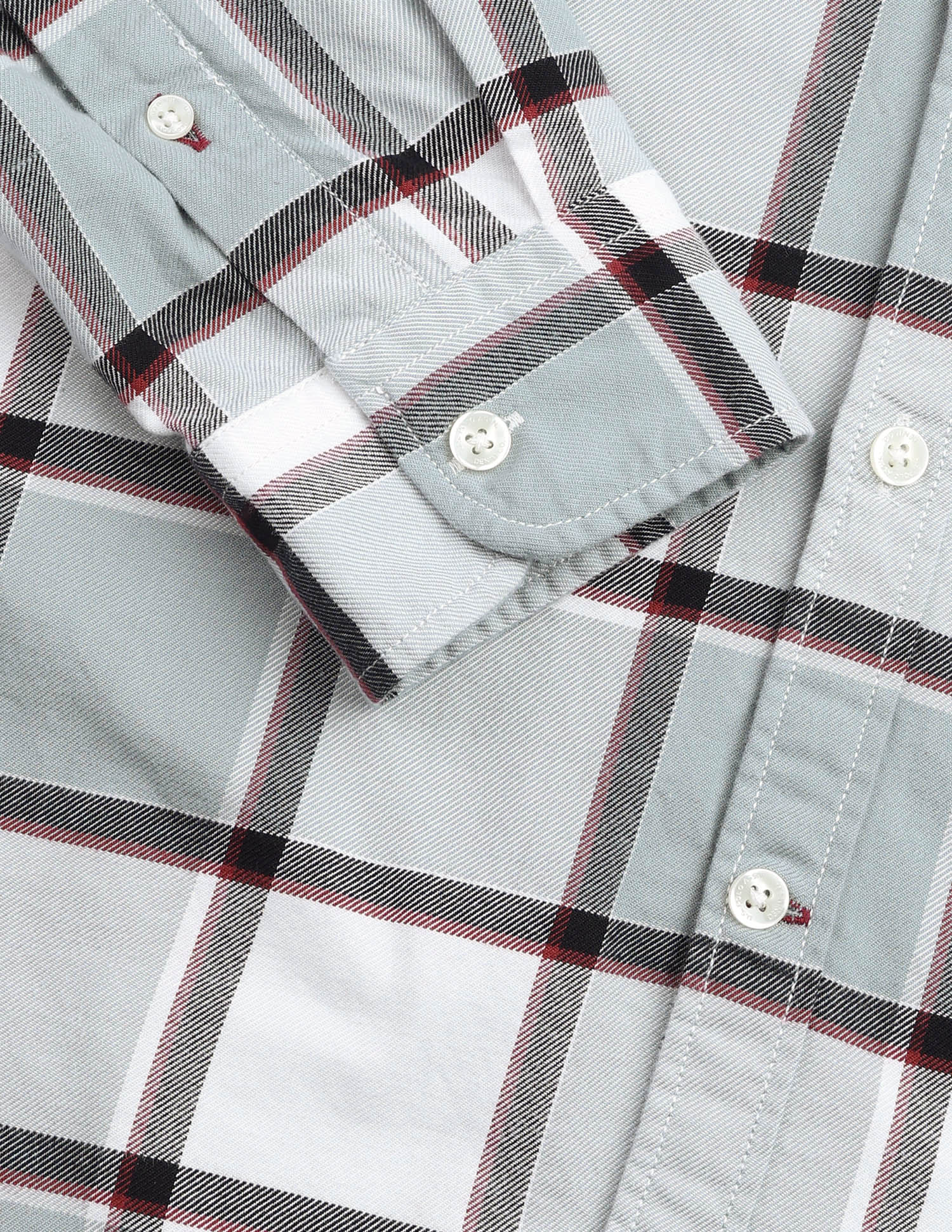 Twill Windowpane Checked Shirt Grey - U.S. Polo Assn. India | Large
