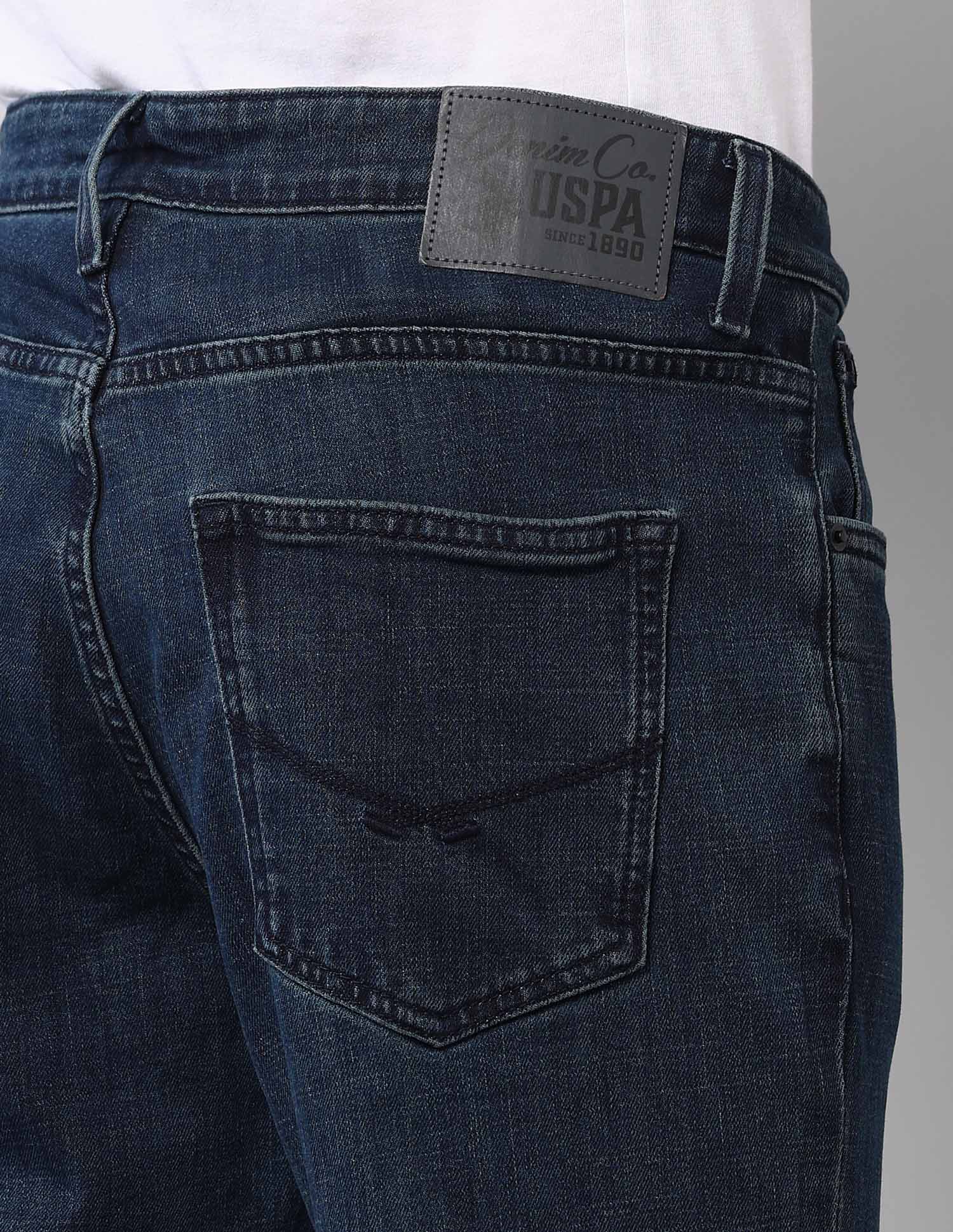 Harold Slim Straight Fit Blue Vintage Jeans Blue - U.S. Polo Assn. India | Large