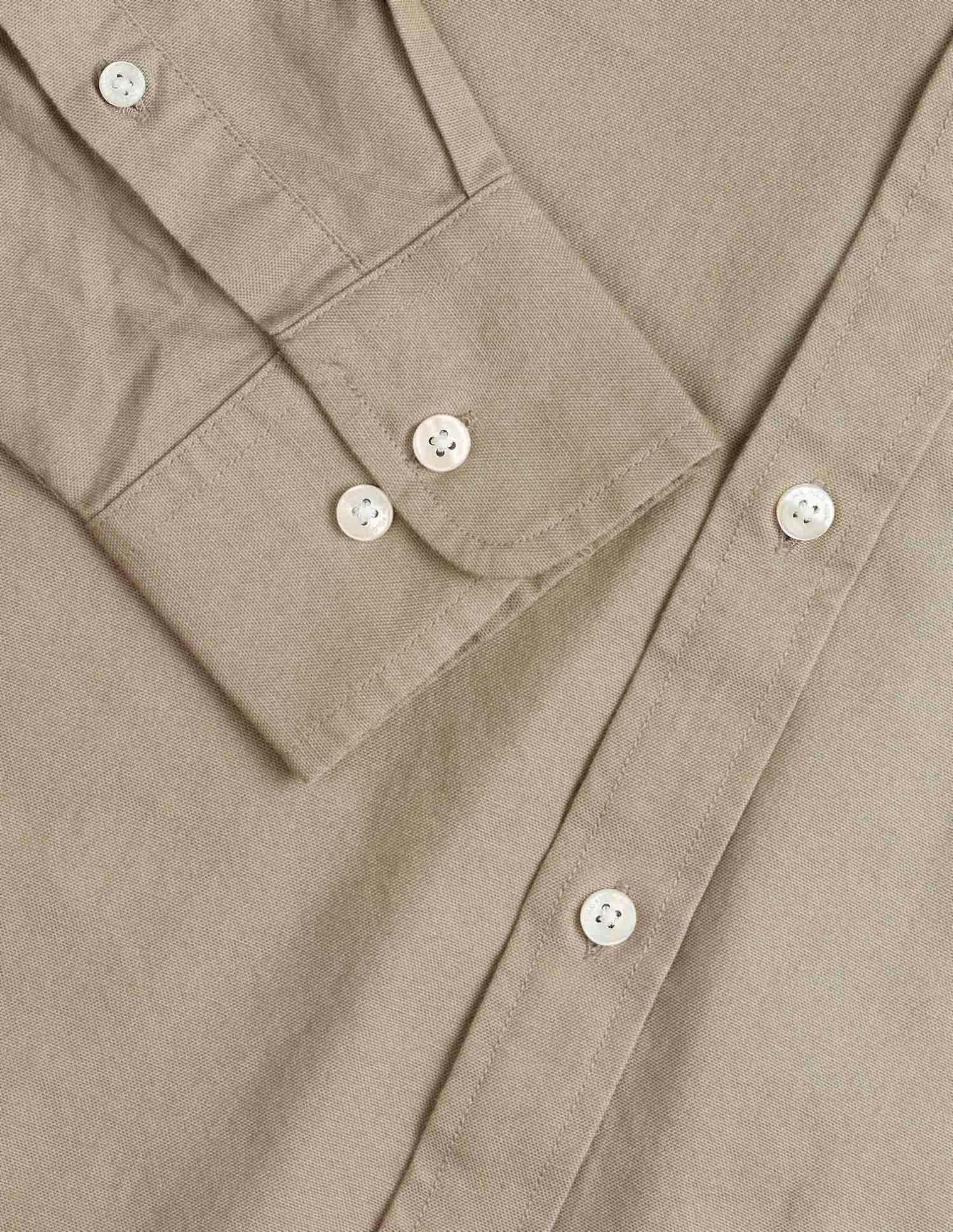Tailored Fit Solid Shirt Khaki - U.S. Polo Assn. India | Large
