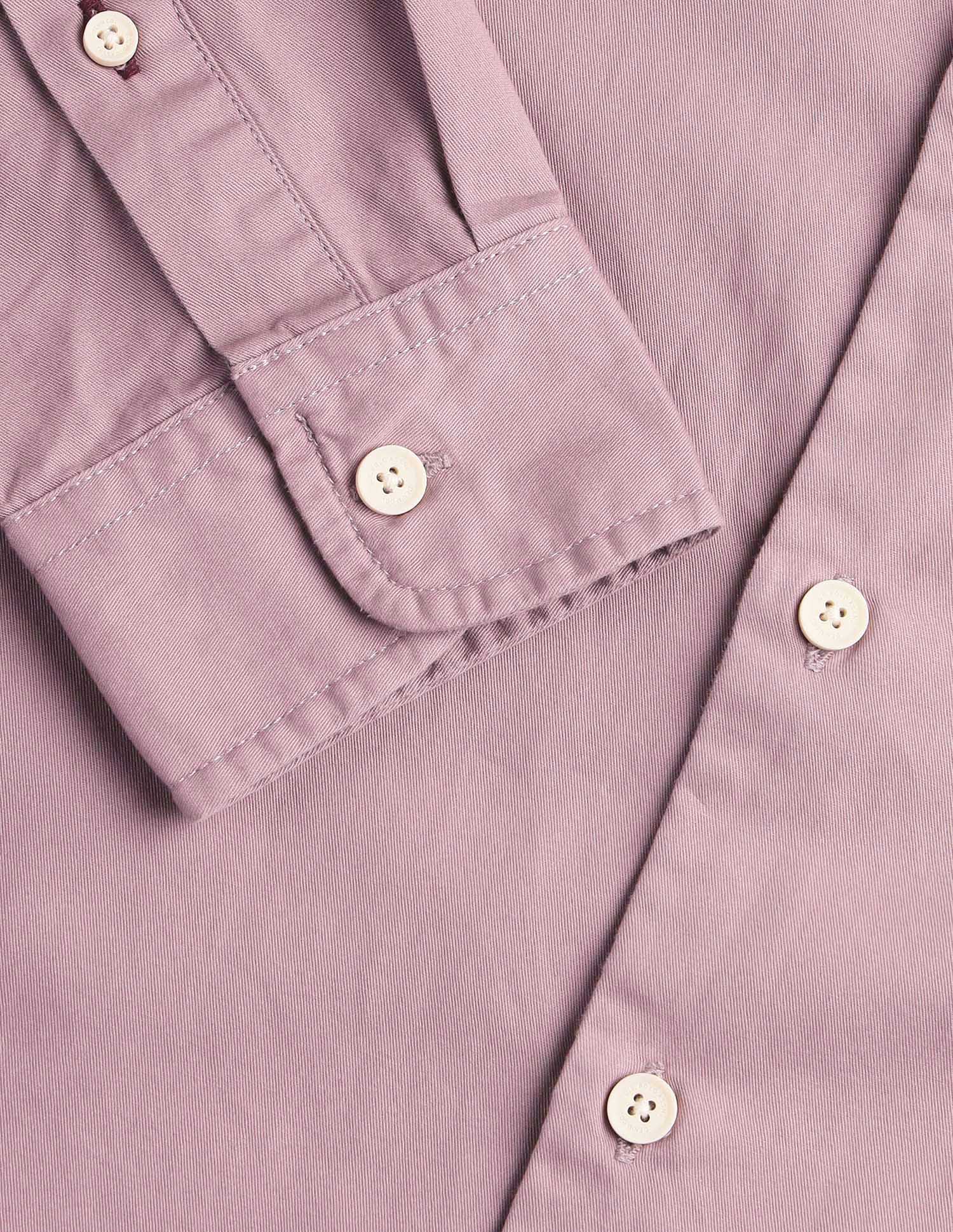 Twill Regular Fit Mandarin Shirt Dark Pink - U.S. Polo Assn. India | Large