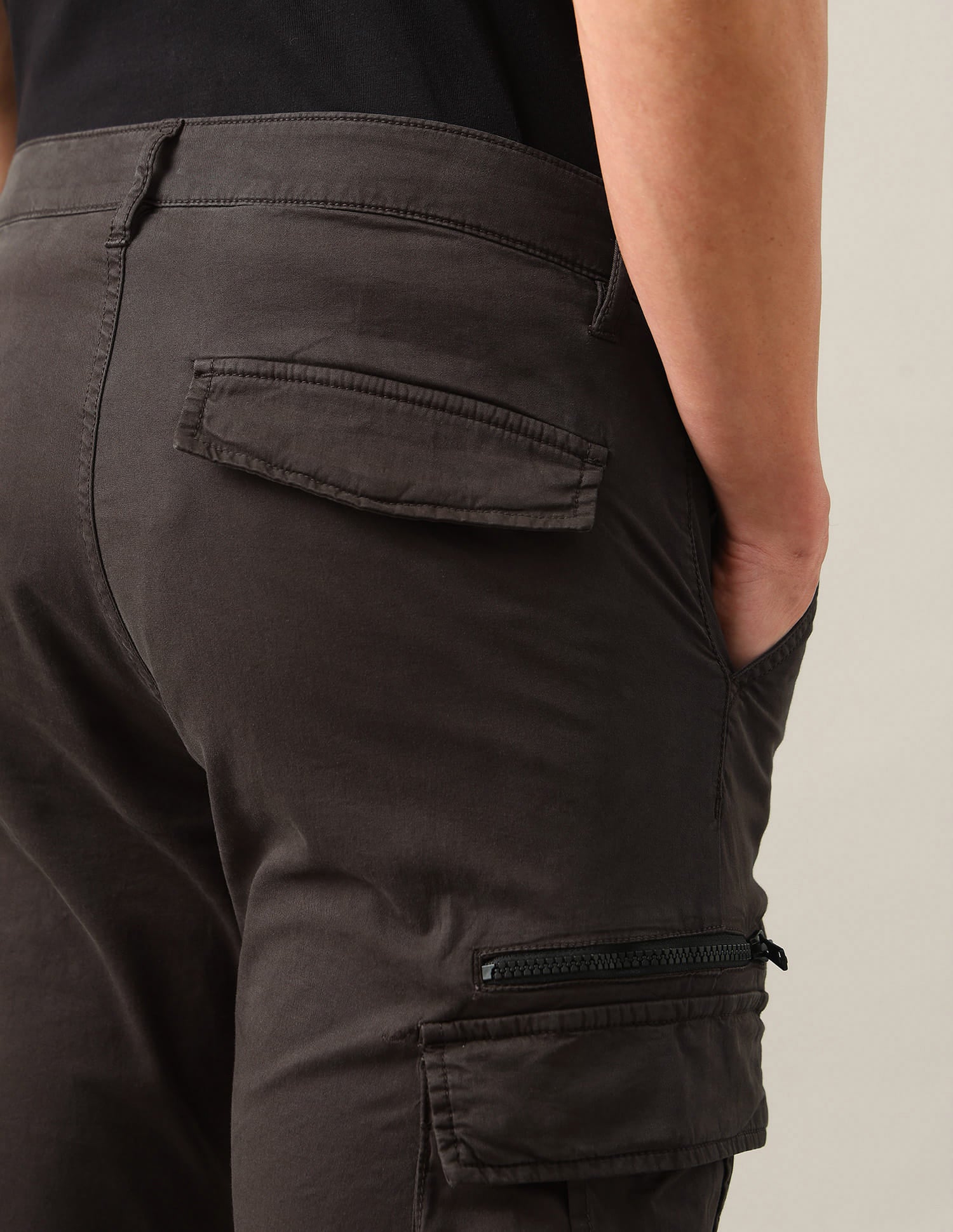 Harold Slim Straight Fit Twill Cargos Brown - U.S. Polo Assn. India | Large