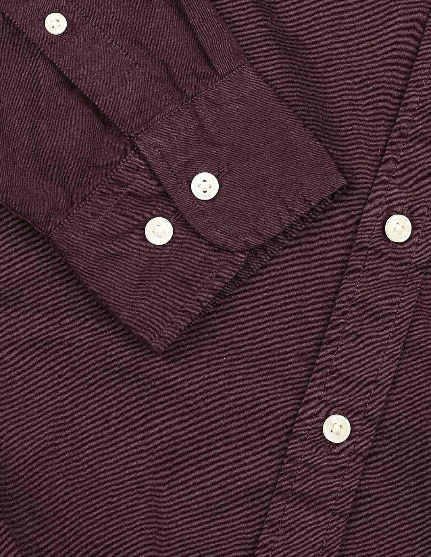 Twill Tailored Fit Shirt Wine - U.S. POLO ASSN. | Large
