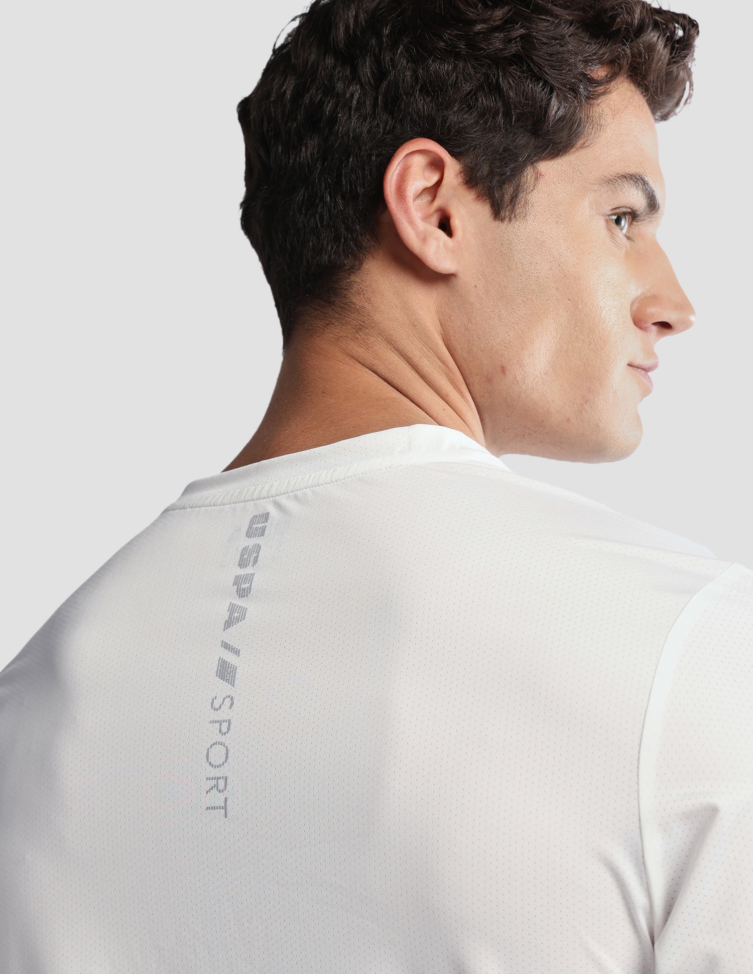 Solid Regular Fit Active T-Shirt Off White - U.S. Polo Assn. India | Large