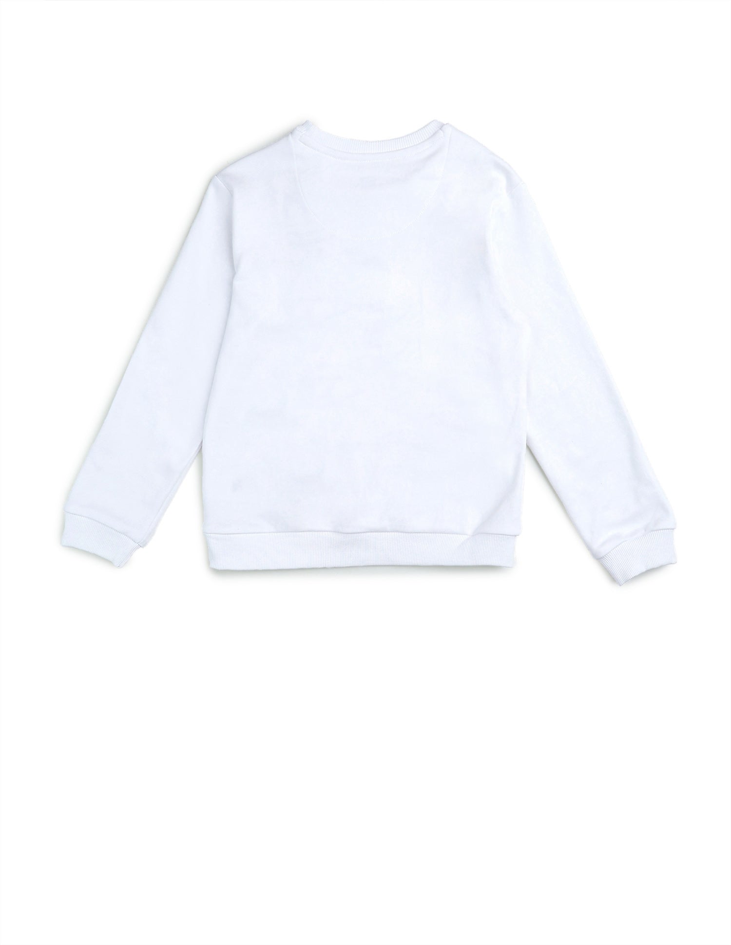 Boys Brand Embossed Regular Fit Sweatshirt White - U.S. POLO ASSN. | Large