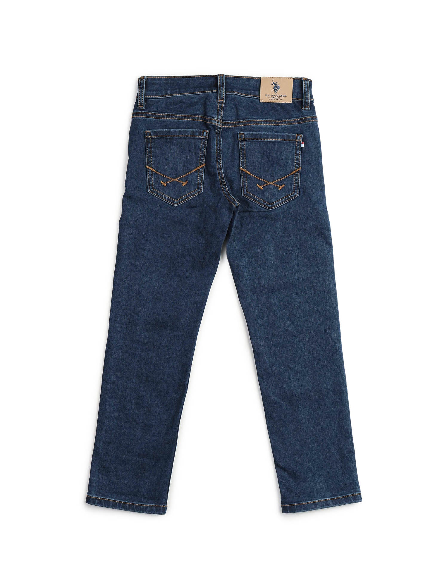 Boys Slim Fit Blue Jeans Dark Blue - U.S. POLO ASSN. | Large