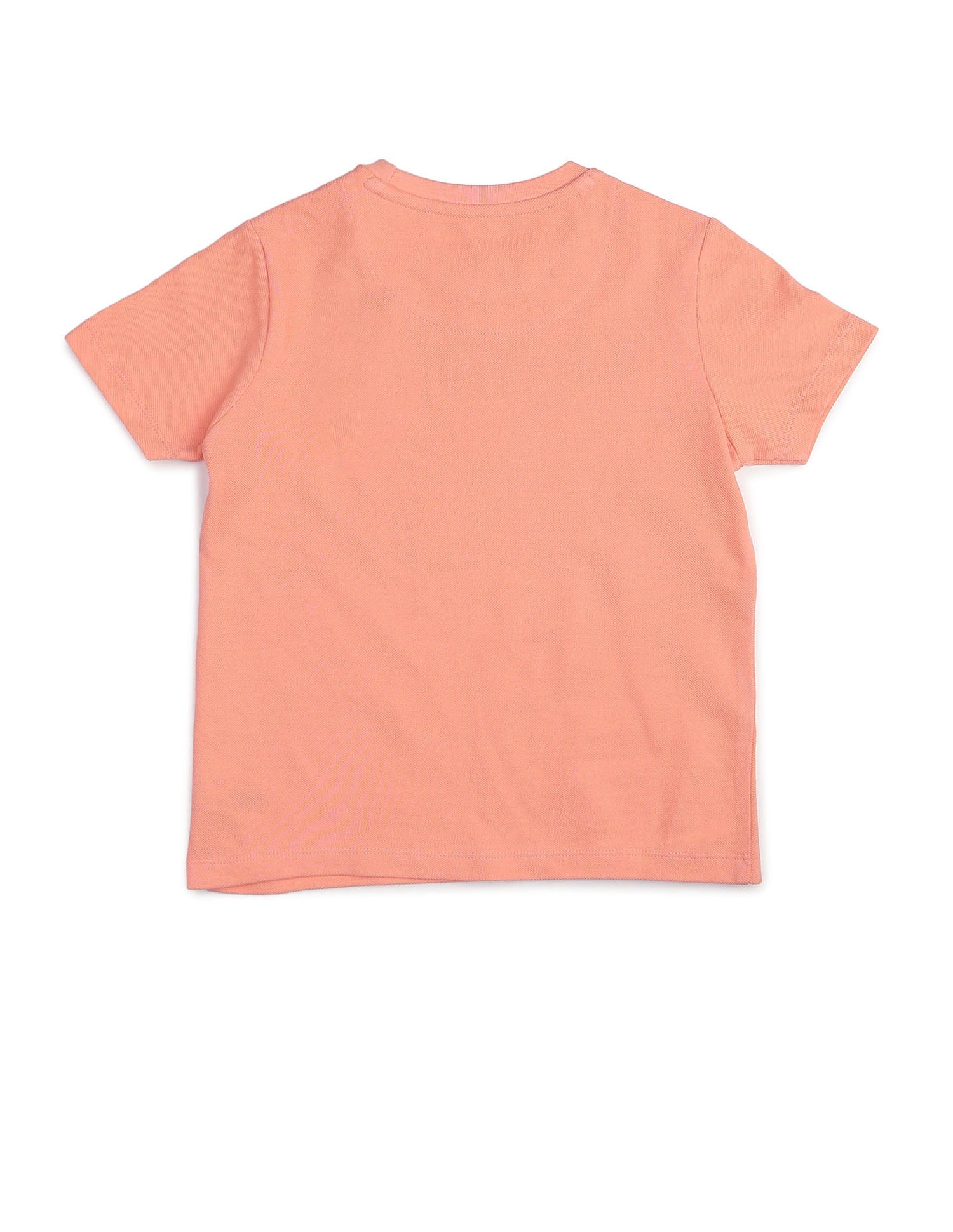 Boys Regular Fit Brand Embossed T Shirt Light Orange - U.S. POLO ASSN. | Large