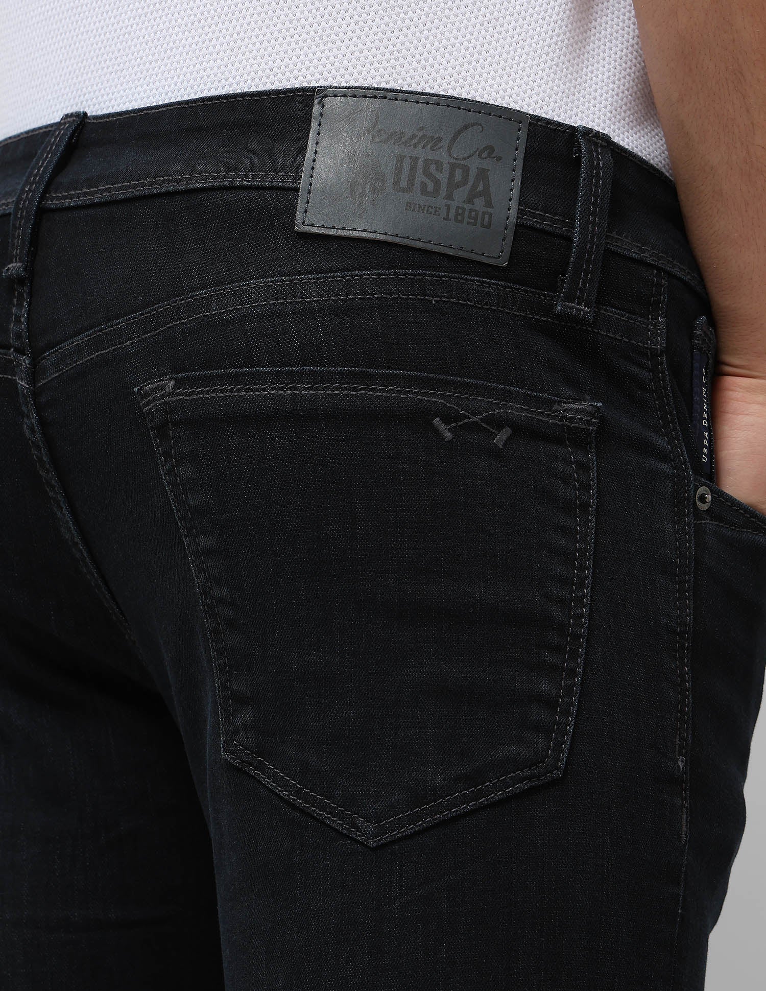 Regallo Skinny Fit Blue Jeans Dark Blue - U.S. POLO ASSN. | Large