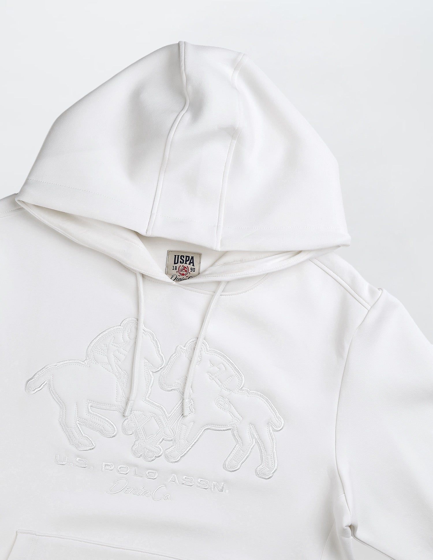 Graphic Embossed Black & Gold Sweatshirt Ecru - U.S. POLO ASSN. | Large