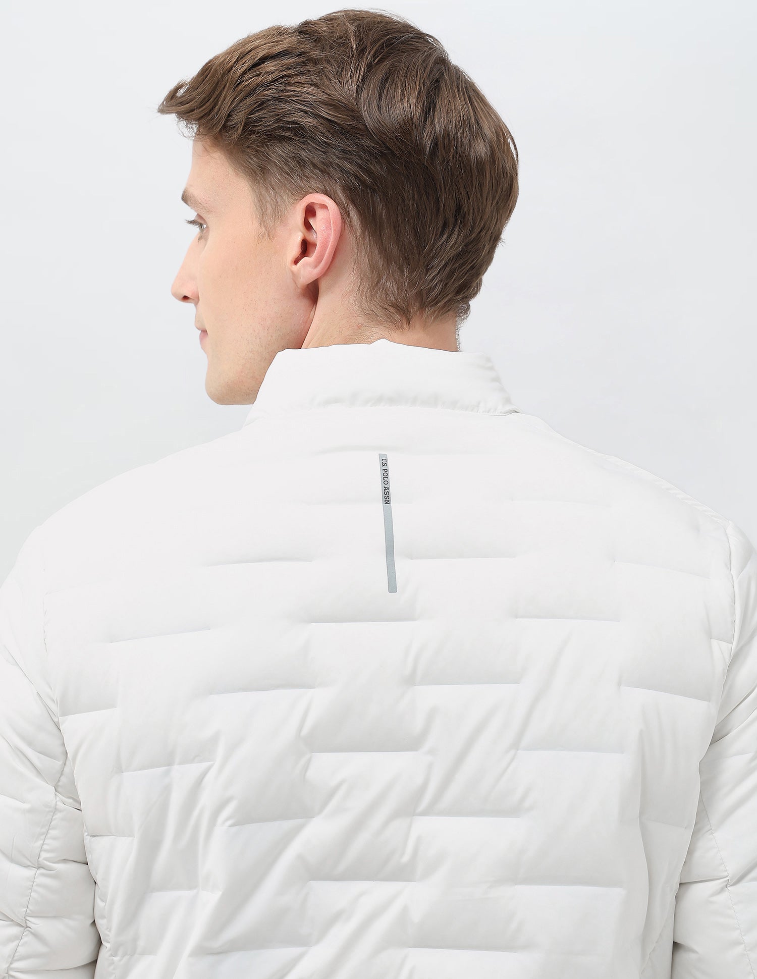 Mock Collar Regular Fit Smartheat Jacket White - U.S. POLO ASSN. | Large