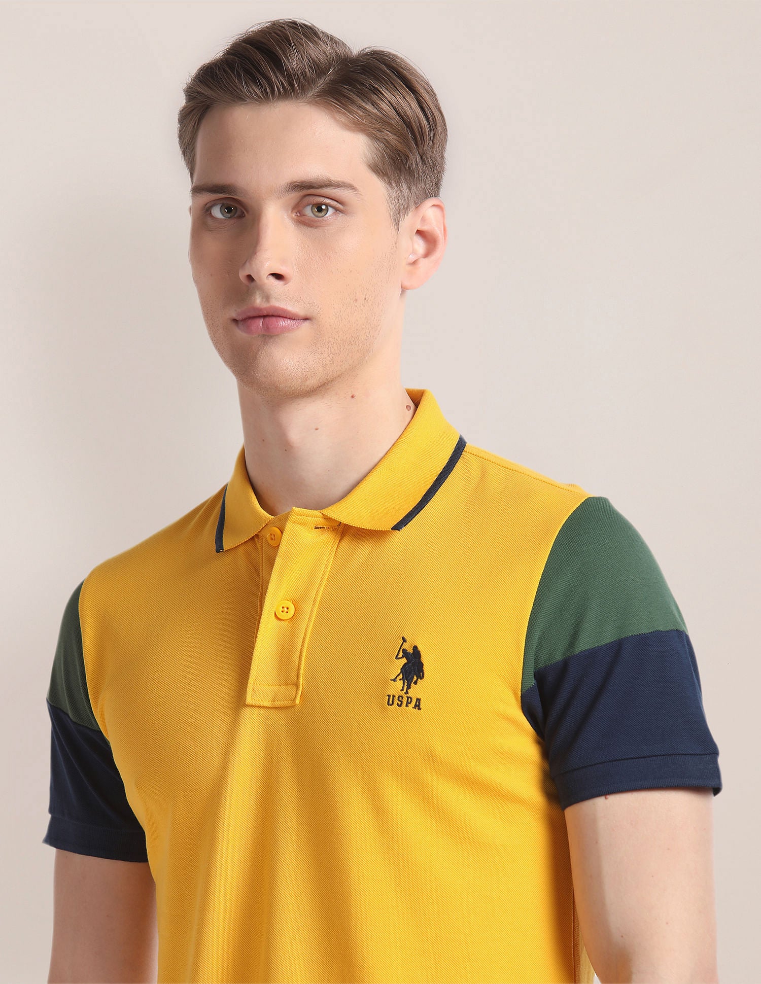 Colour Block Slim Polo Shirt – U.S. Polo Assn. India