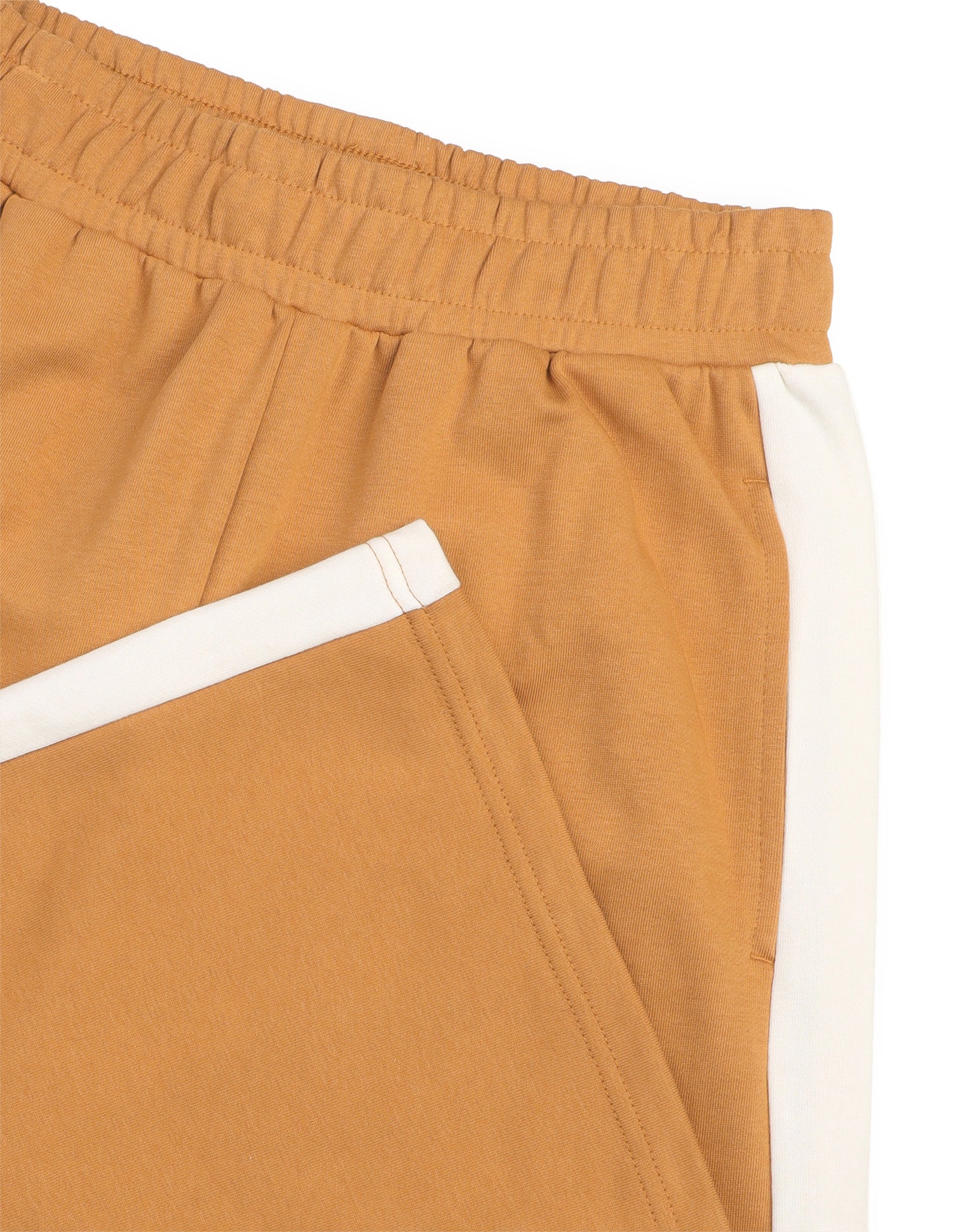Solid Wide Leg Cargo Trousers Light Brown - U.S. Polo Assn. India | Large