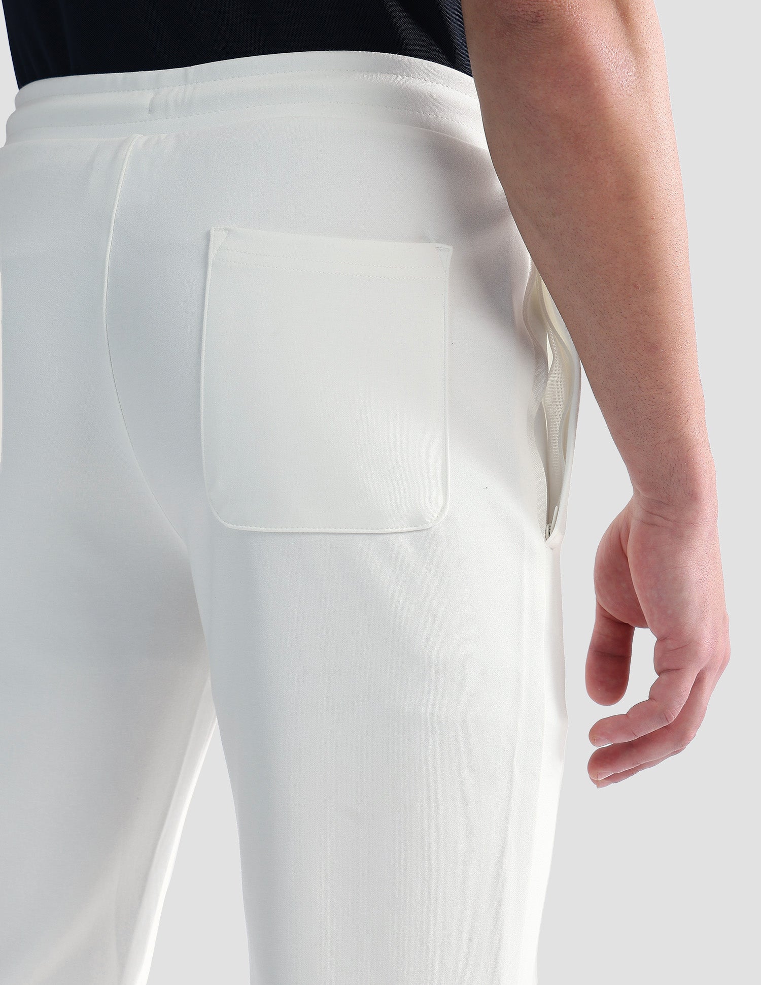 Mid Rise Regular Fit Active Track Pants Off White - U.S. POLO ASSN. | Large