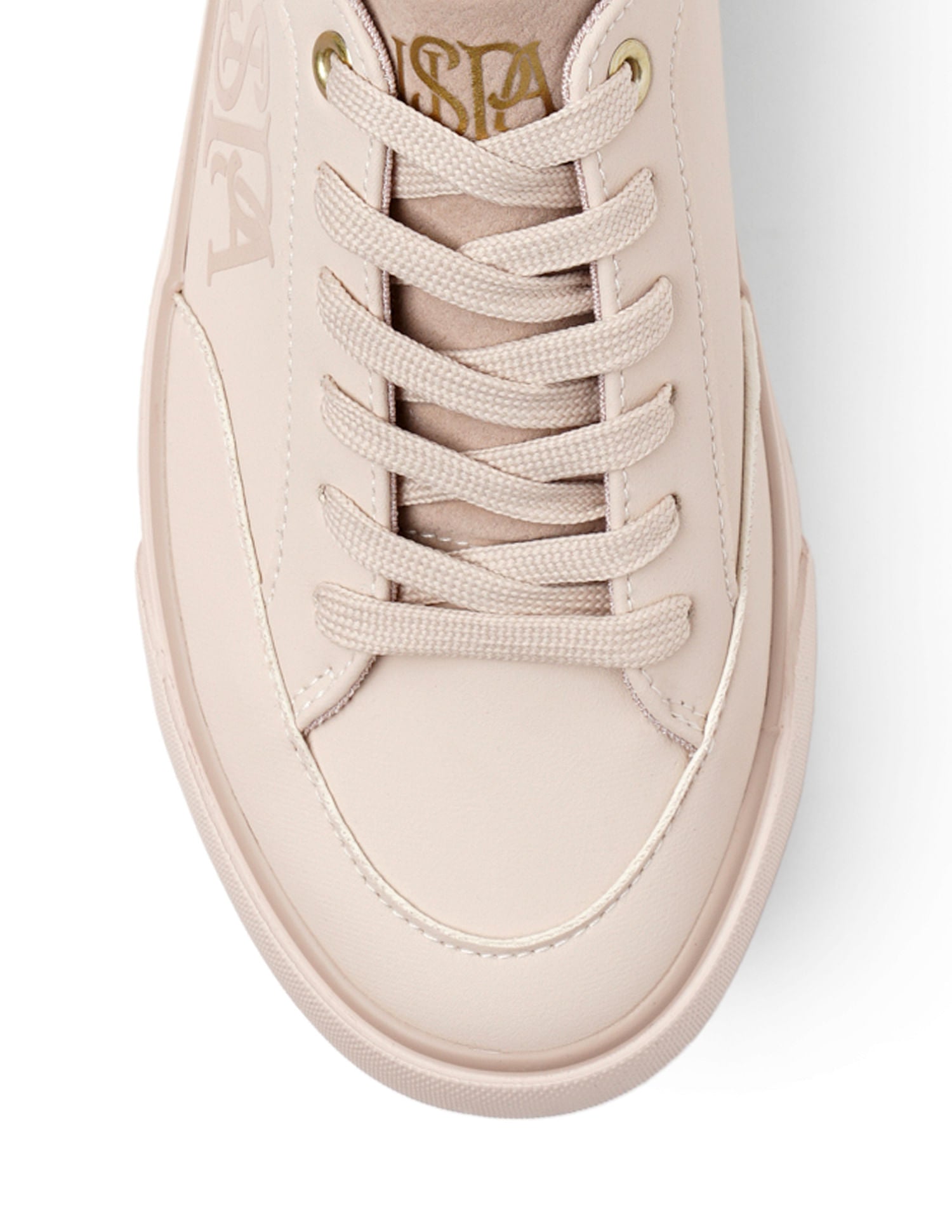 U.S. Polo Assn. Women Lydia 3.0 Round Toe Lace-Ups Sneakers Nude - U.S. POLO ASSN. | Large
