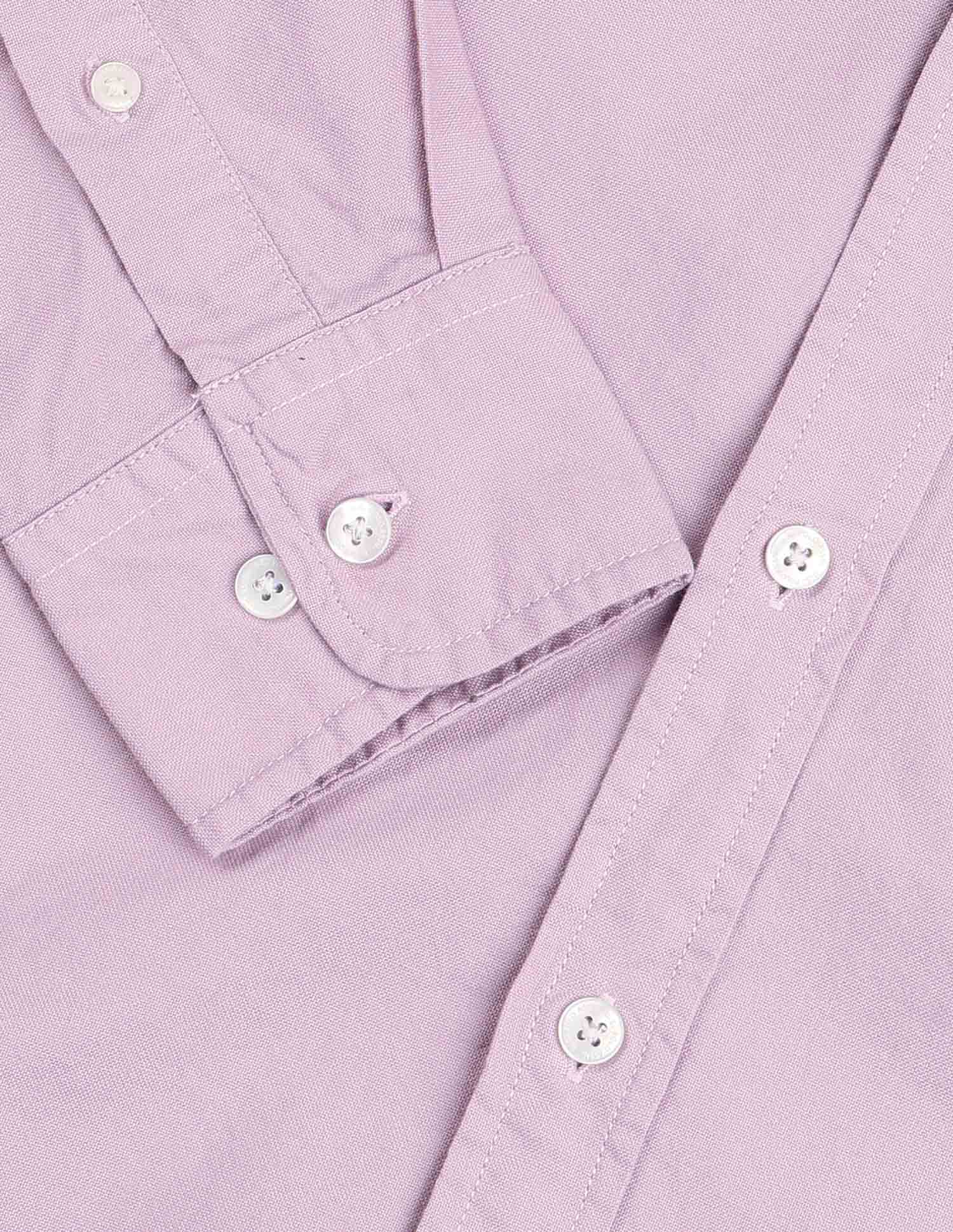 Tailored Fit Pure Cotton Oxford Shirt Lavender - U.S. Polo Assn. India | Large