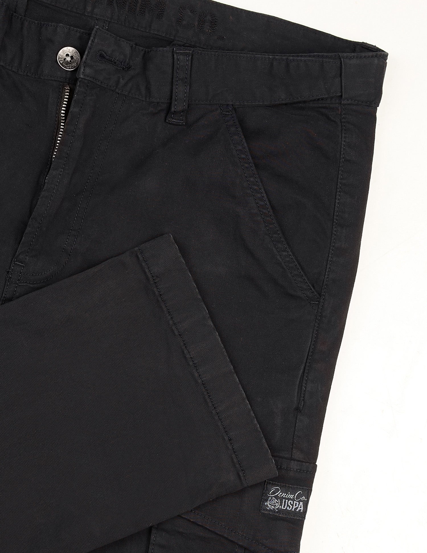 Straight Fit Cargo Trousers Black - U.S. POLO ASSN. | Large