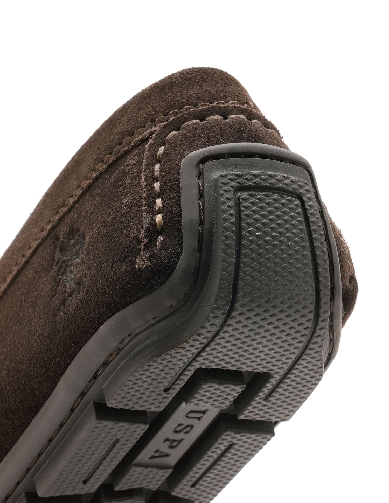 Men Terini Leather Slip-On Shoes Dark Brown - U.S. POLO ASSN. | Large