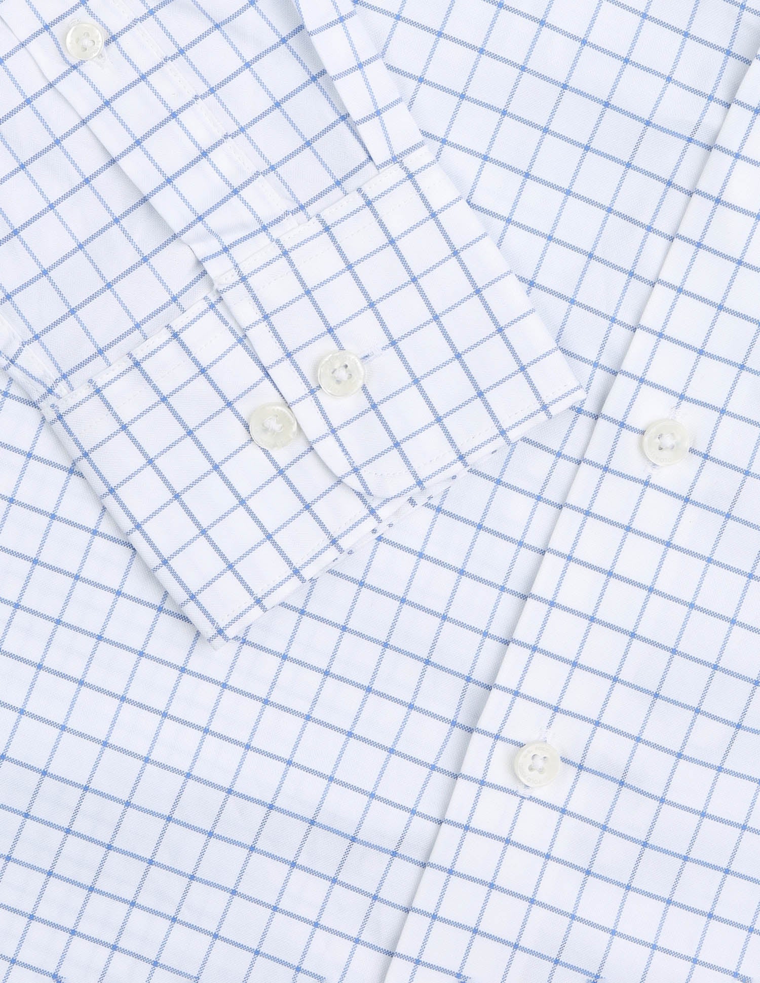 Tailored Fit Graph Checked Shirt Blue - U.S. Polo Assn. India | Large
