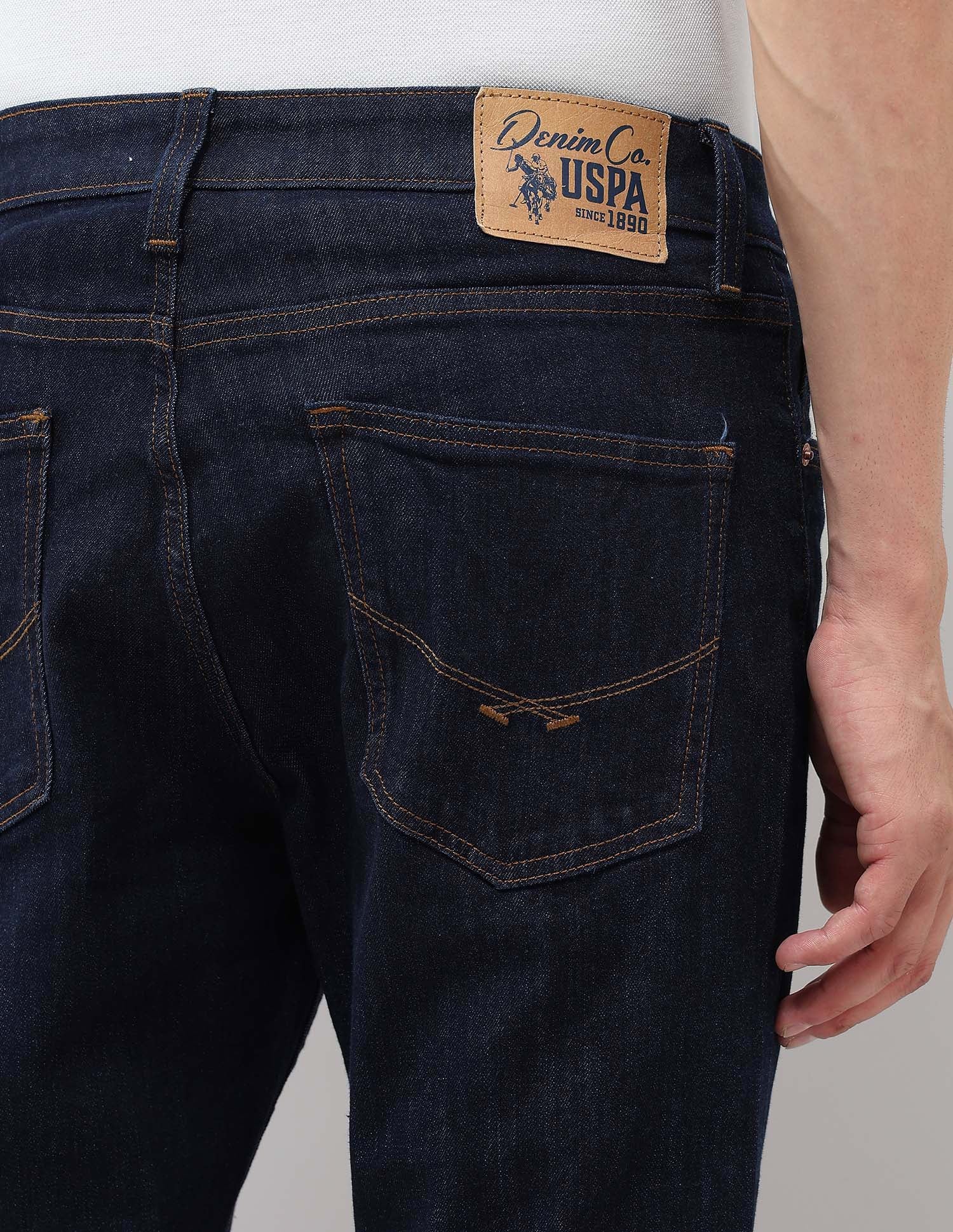 Henry Tapered Fit Blue Jeans Dark Blue - U.S. POLO ASSN. | Large