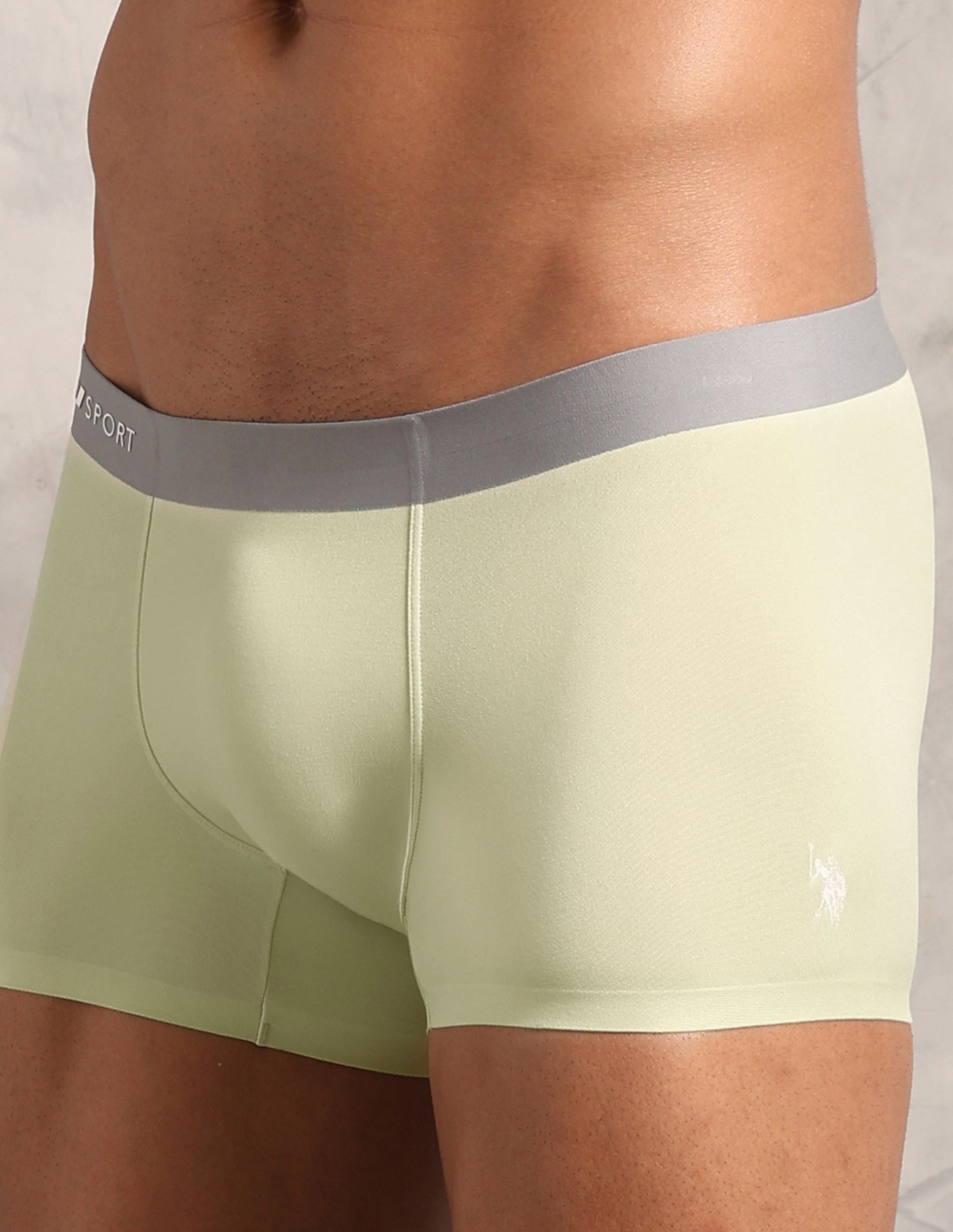 Signature Sports RT008 Seamless Trunk White Jade - U.S. Polo Assn. India | Large