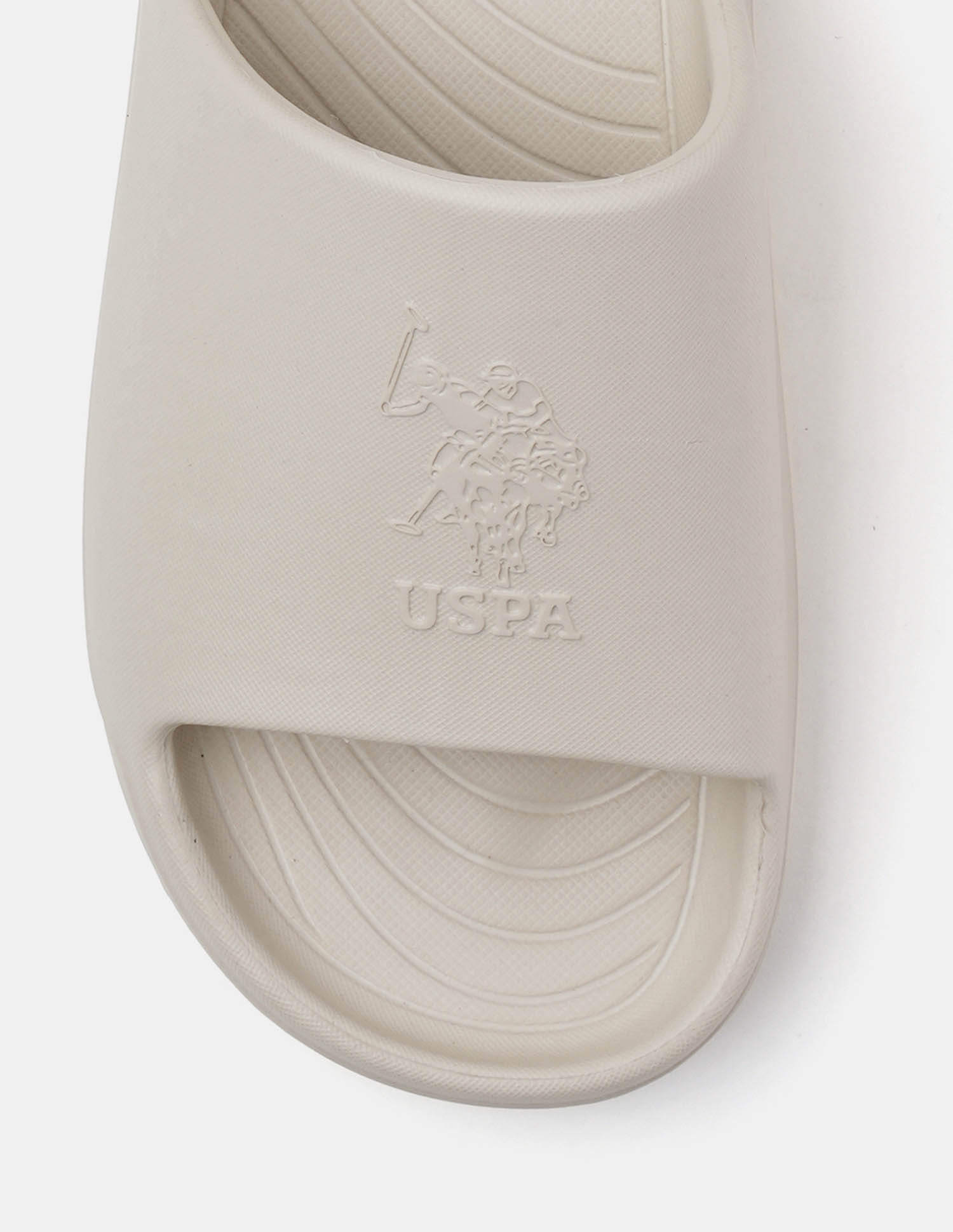 Men Palmer Open Toe Slippers Cream - U.S. Polo Assn. India | Large